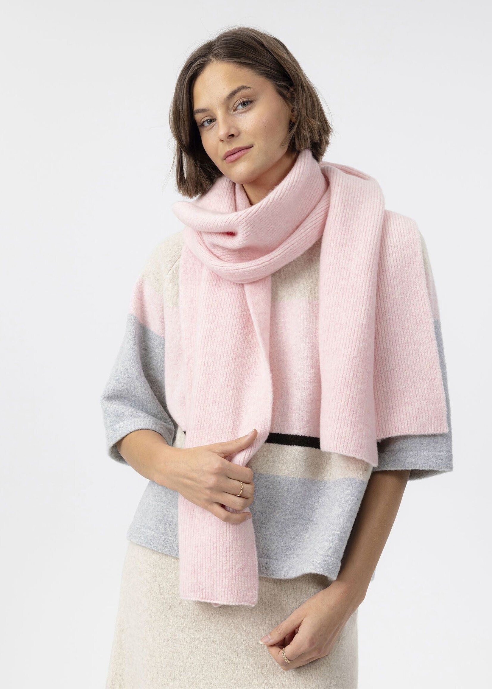 Holebrook HoleBrook Vänem Scarf - Light Pink