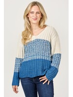 Shannon Passero Hadley Pullover - Indigo Cream mix