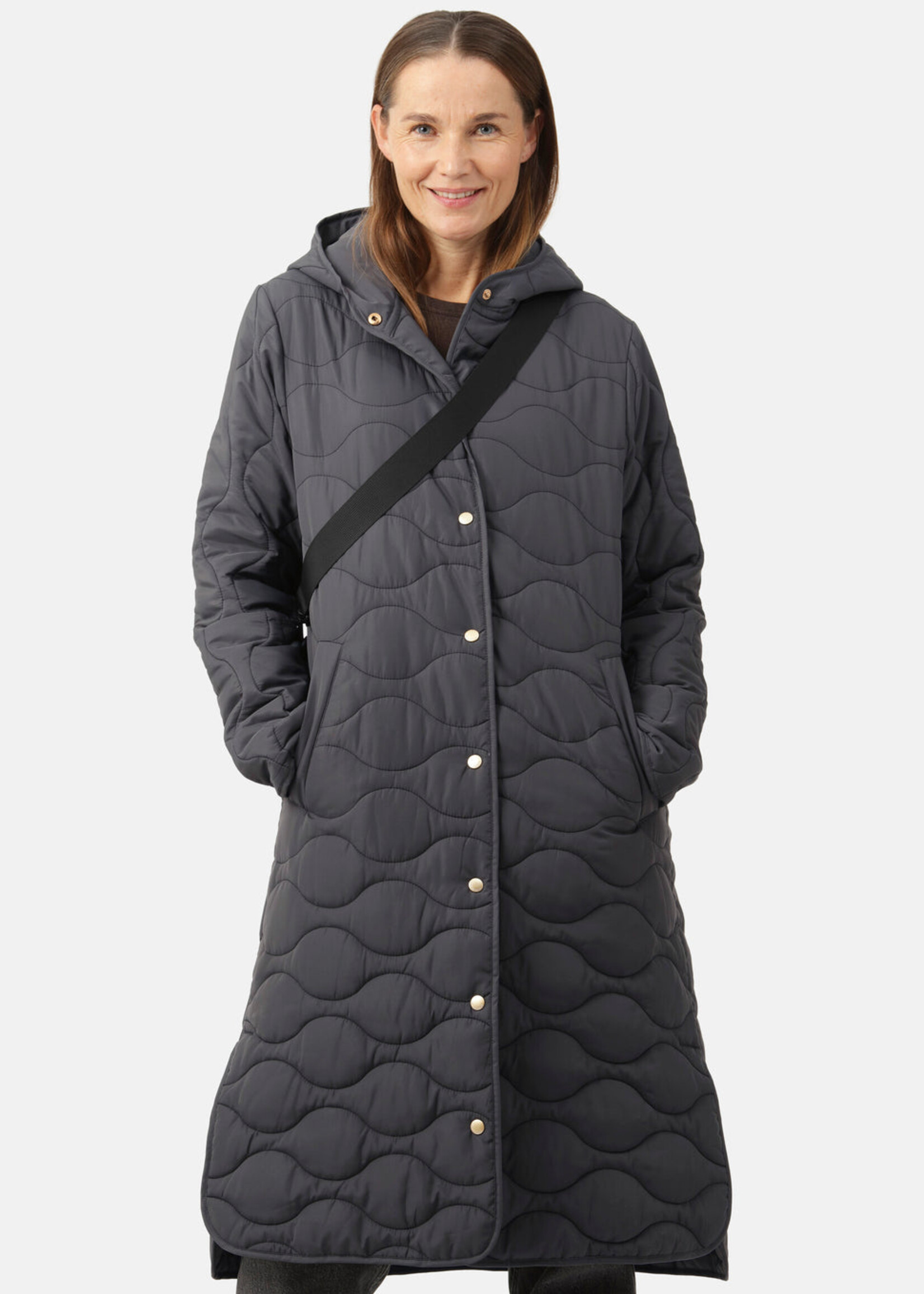Ilse Jacobsen Ilse Jacobsen Manteau Matelassé long - Asphalte