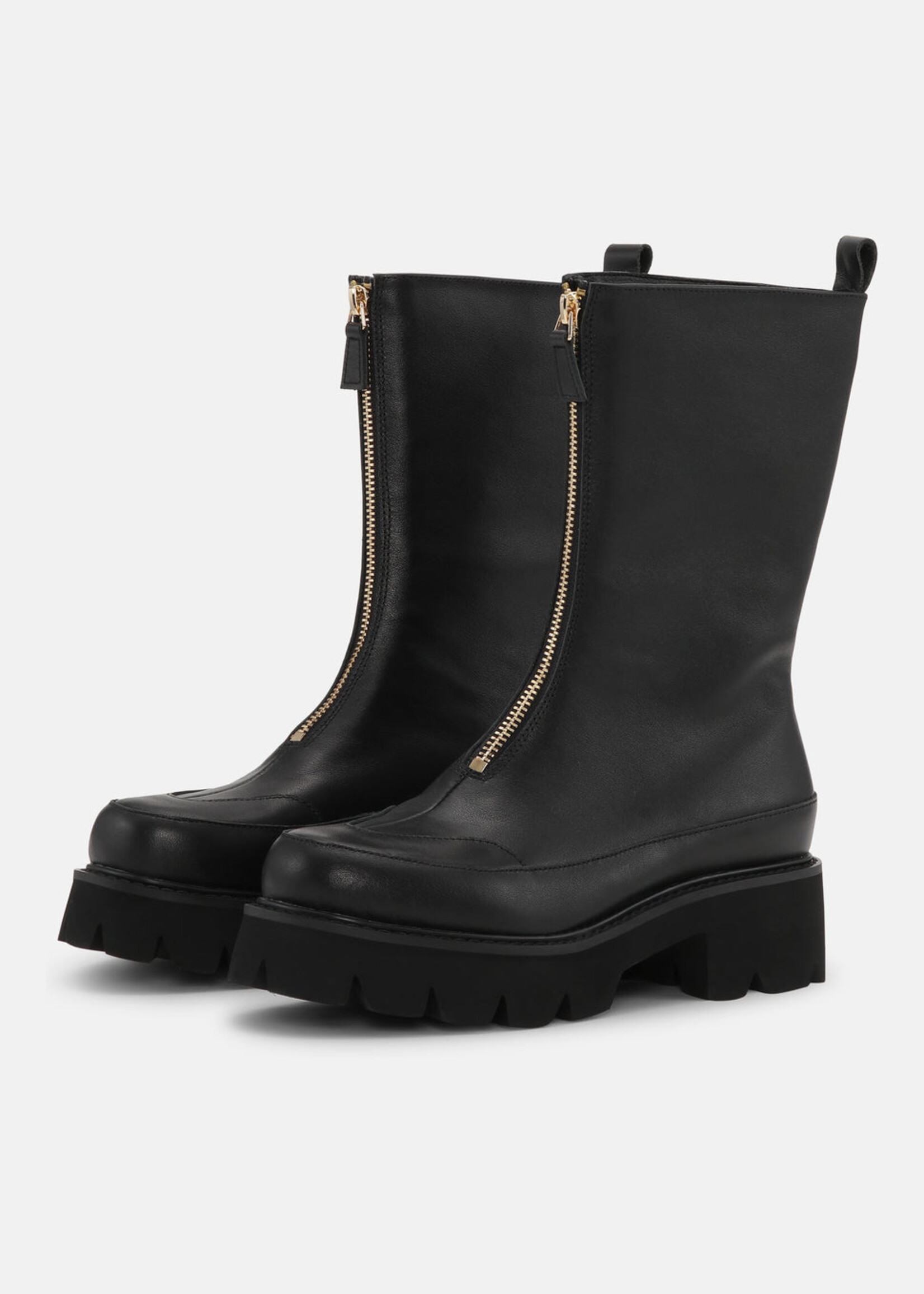 Ilse Jacobsen Ilse Jacobsen Miley Long Front Zip Boots - Black