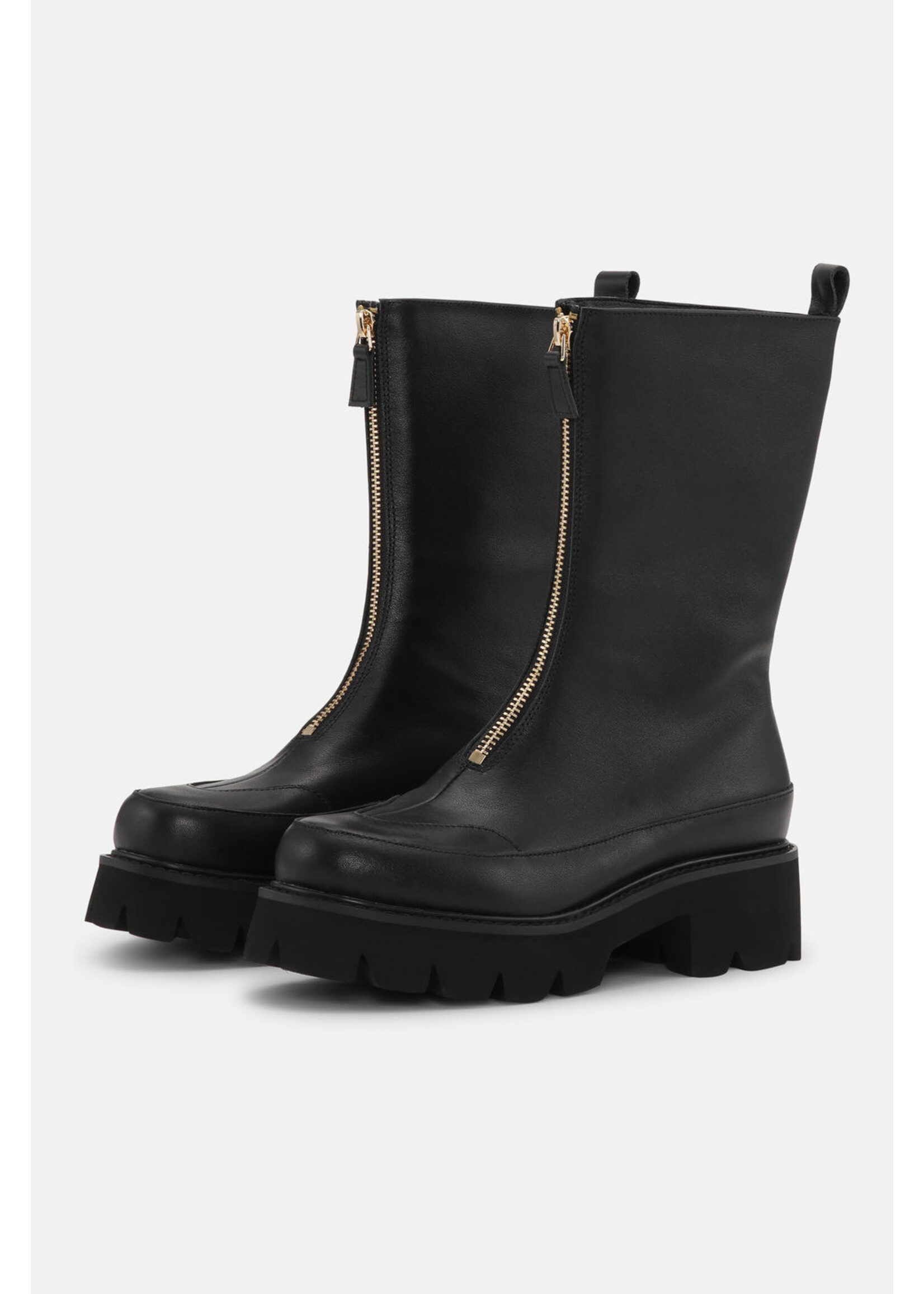 Ilse Jacobsen Ilse Jacobsen Bottes à Fermeture Éclair Sur Le Devant Miley - Noir