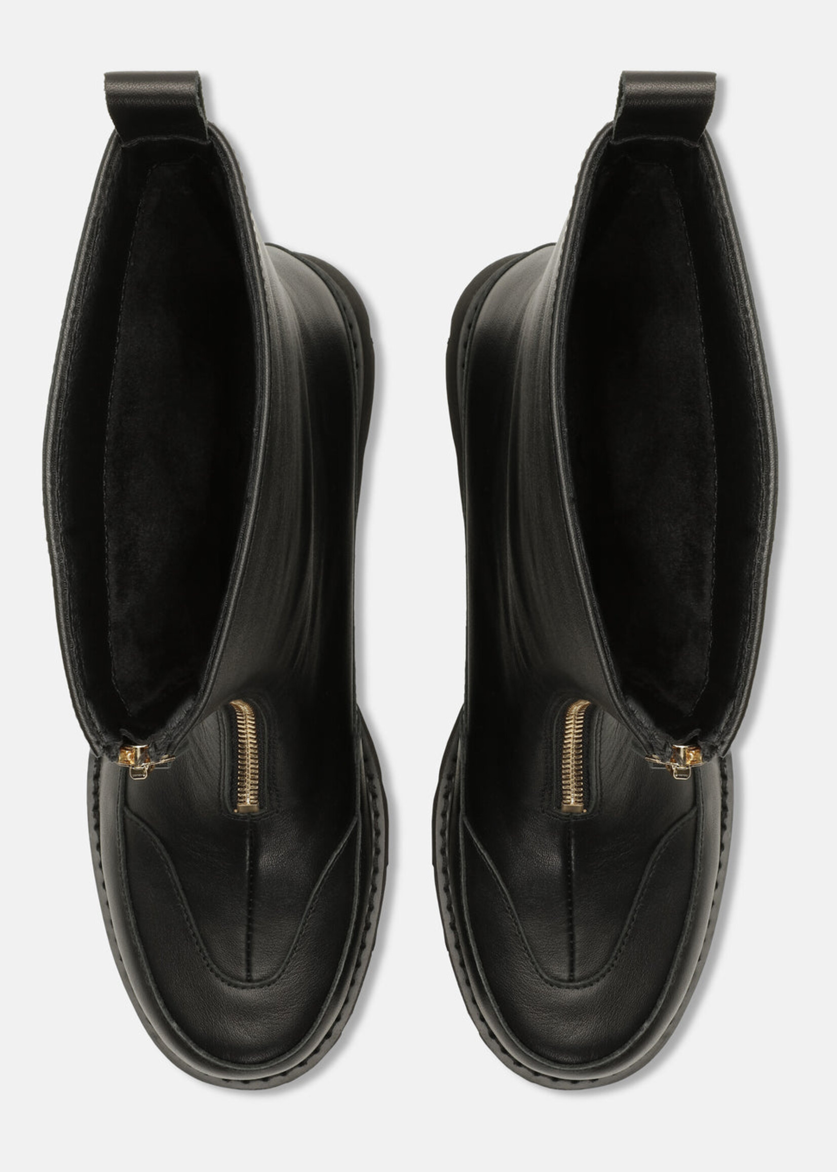 Ilse Jacobsen Ilse Jacobsen Bottes à Fermeture Éclair Sur Le Devant Miley - Noir