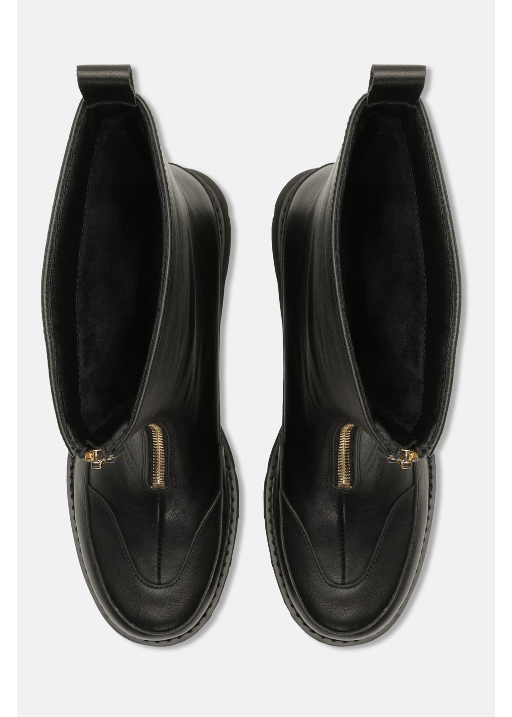 Ilse Jacobsen Ilse Jacobsen Miley Long Front Zip Boots - Black