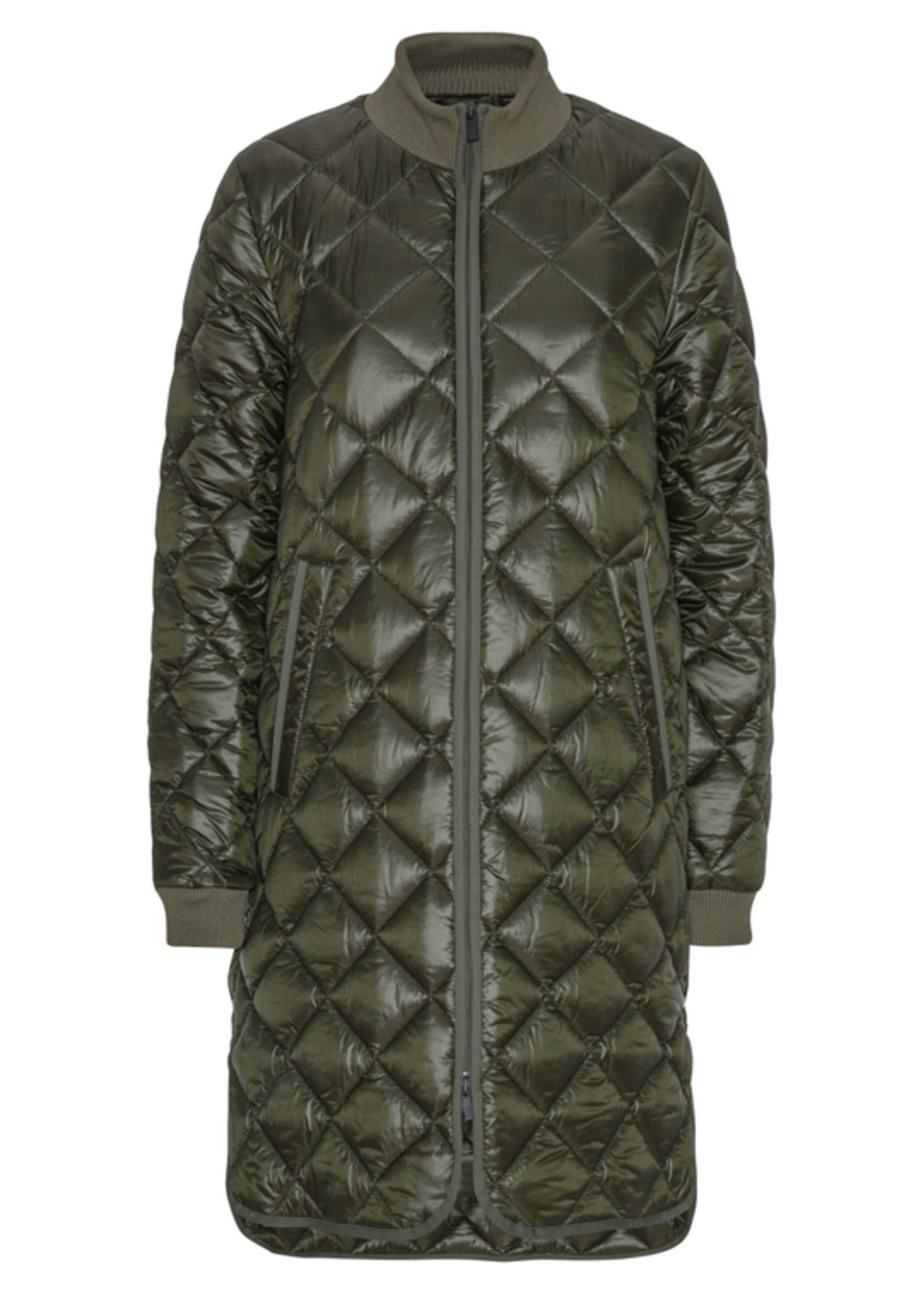 Ilse Jacobsen Ilse Jacobsen Quilted Jacket - Deep Olive