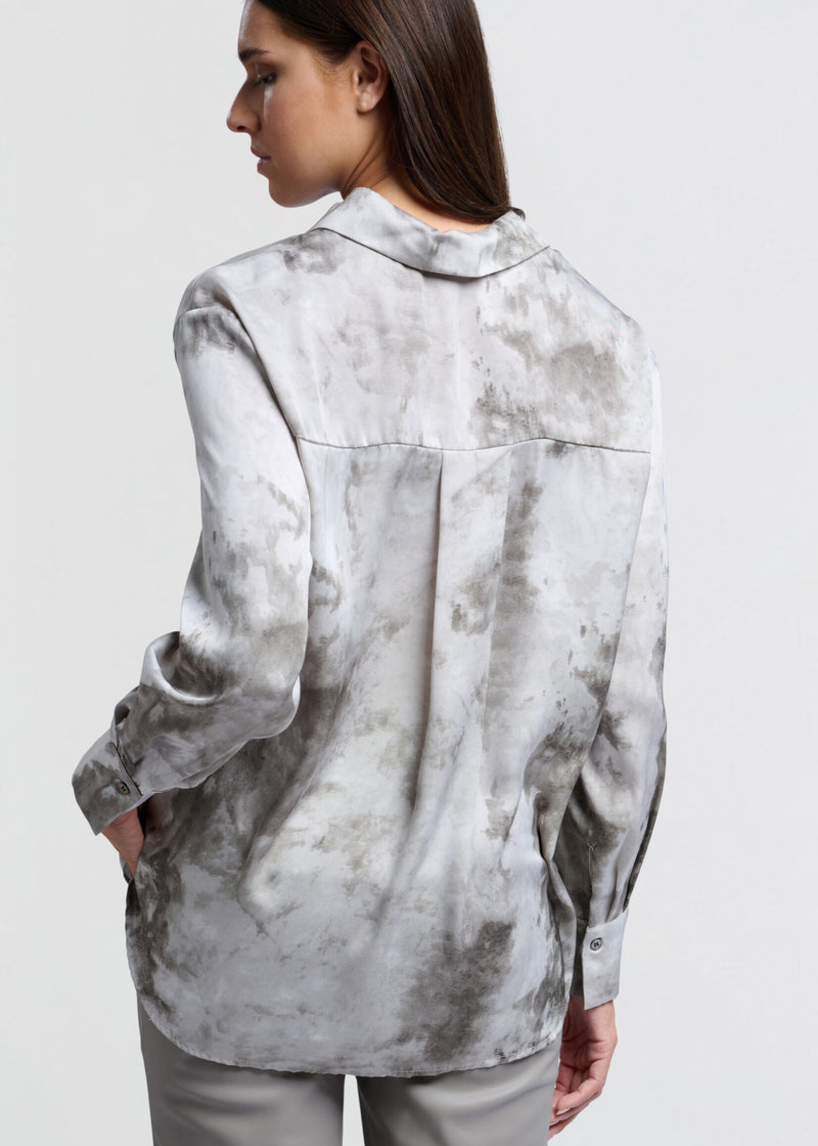 Yaya Women YAYA Blouse With Print - Formal Gray