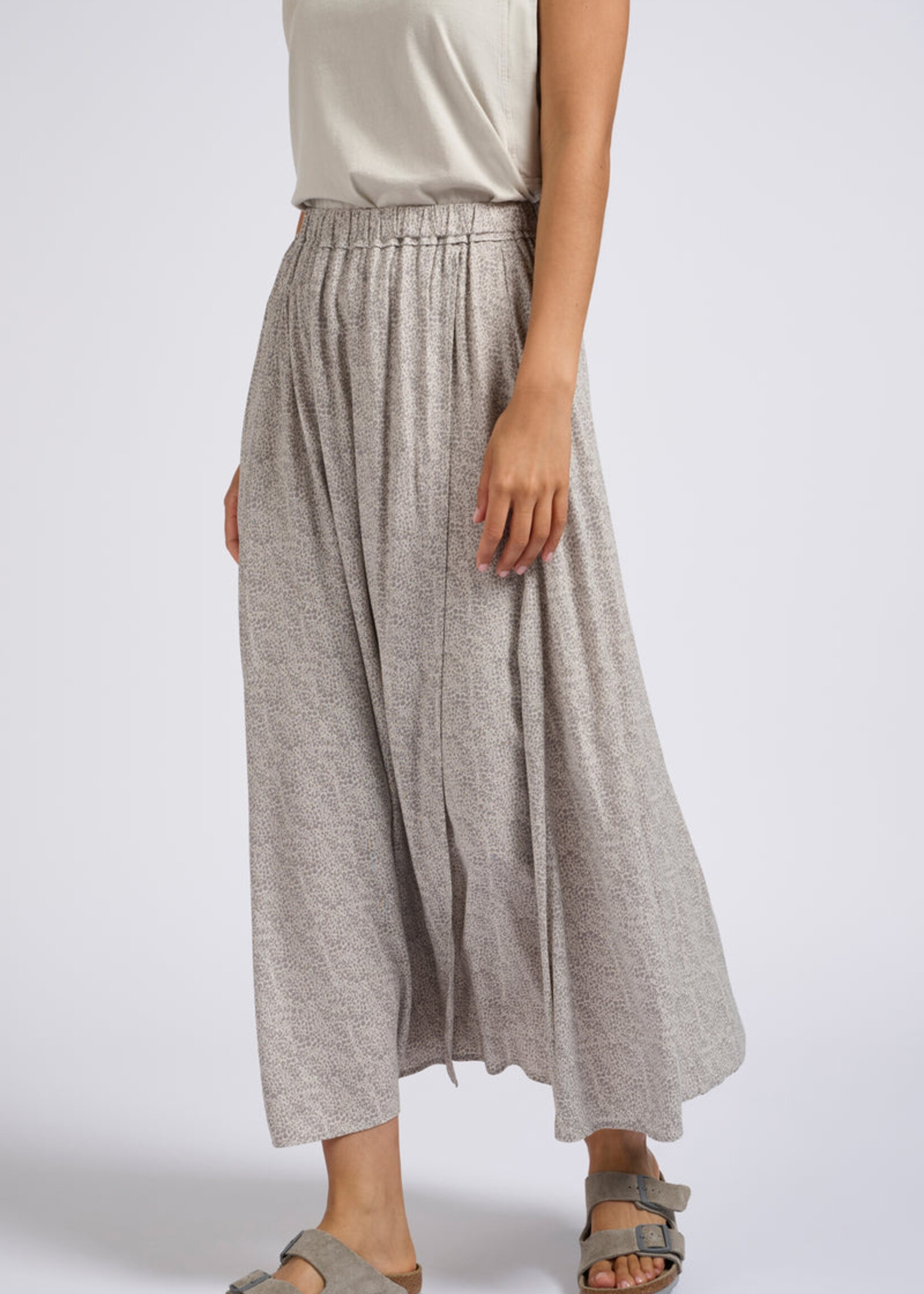 Yaya Women Yaya Women Jupe Longue Imprimée - Moonstruck Grey Dessin