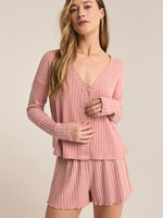 Z-Supply Z-Supply Mara Long-Sleeved Cardigan Top - RoseBud