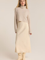 Z-Supply Z-Supply Europa Poly Sheen Skirt - Sea salt