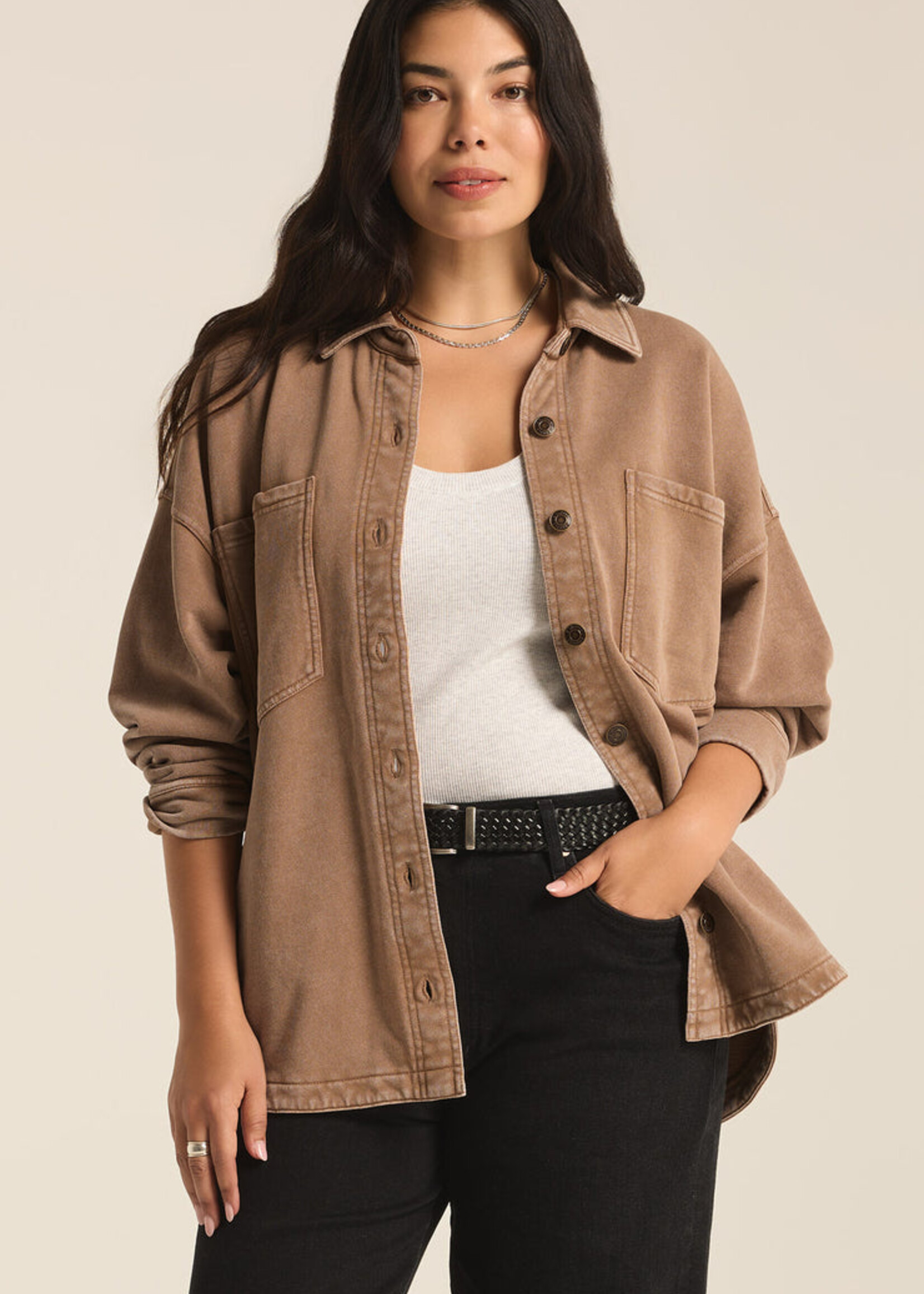 Z-Supply Z-Supply All Day Knit Jacket - Campfire