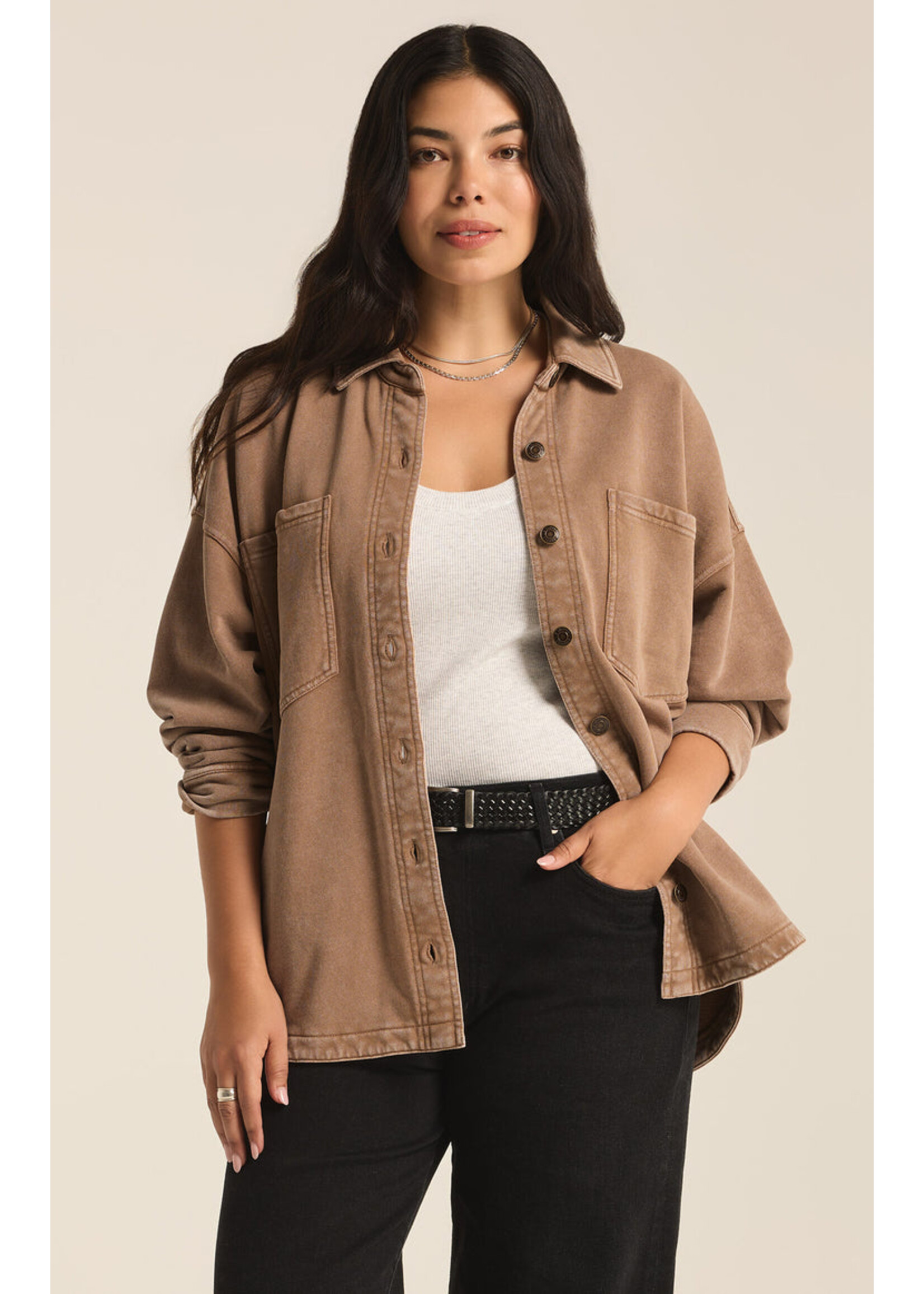 Z-Supply Z-Supply All Day Knit Jacket - Campfire