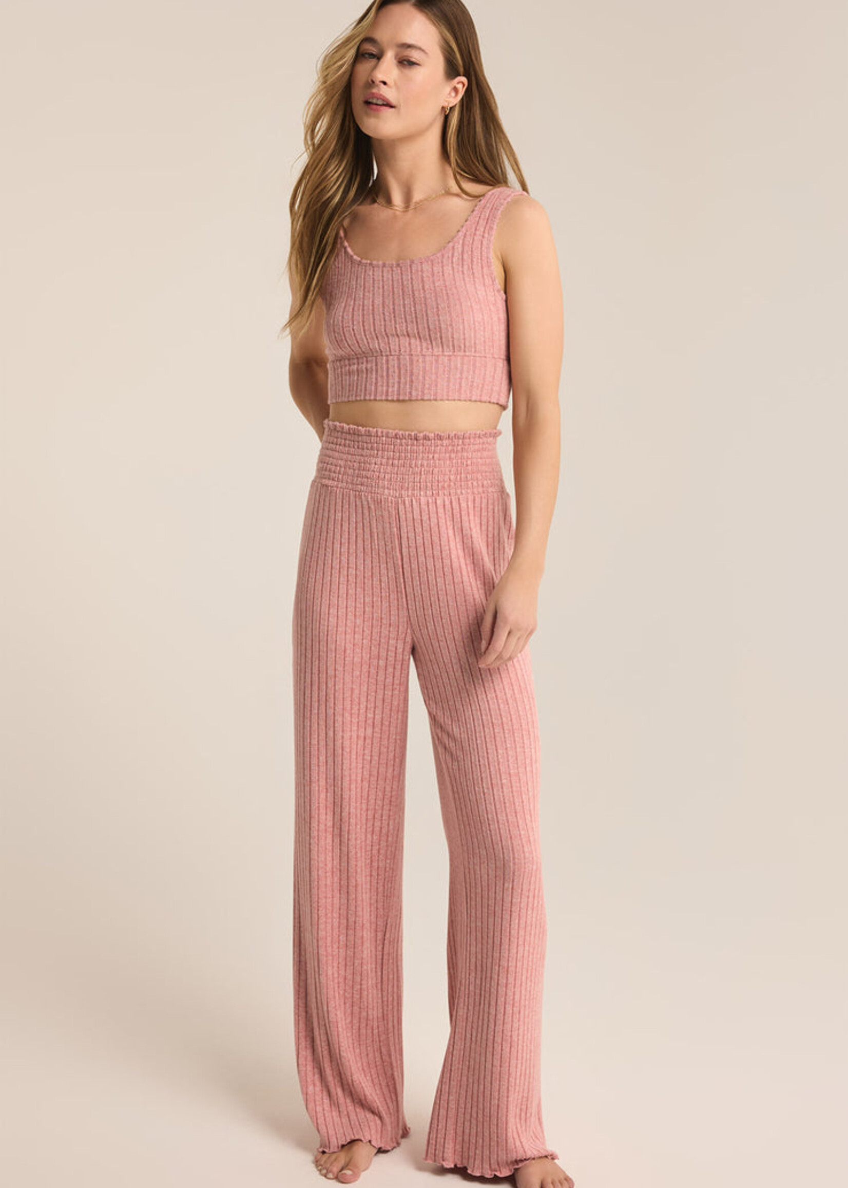 Z-Supply Z-Supply Pantalon Côtelé à Smocks Dawn - Rosebud