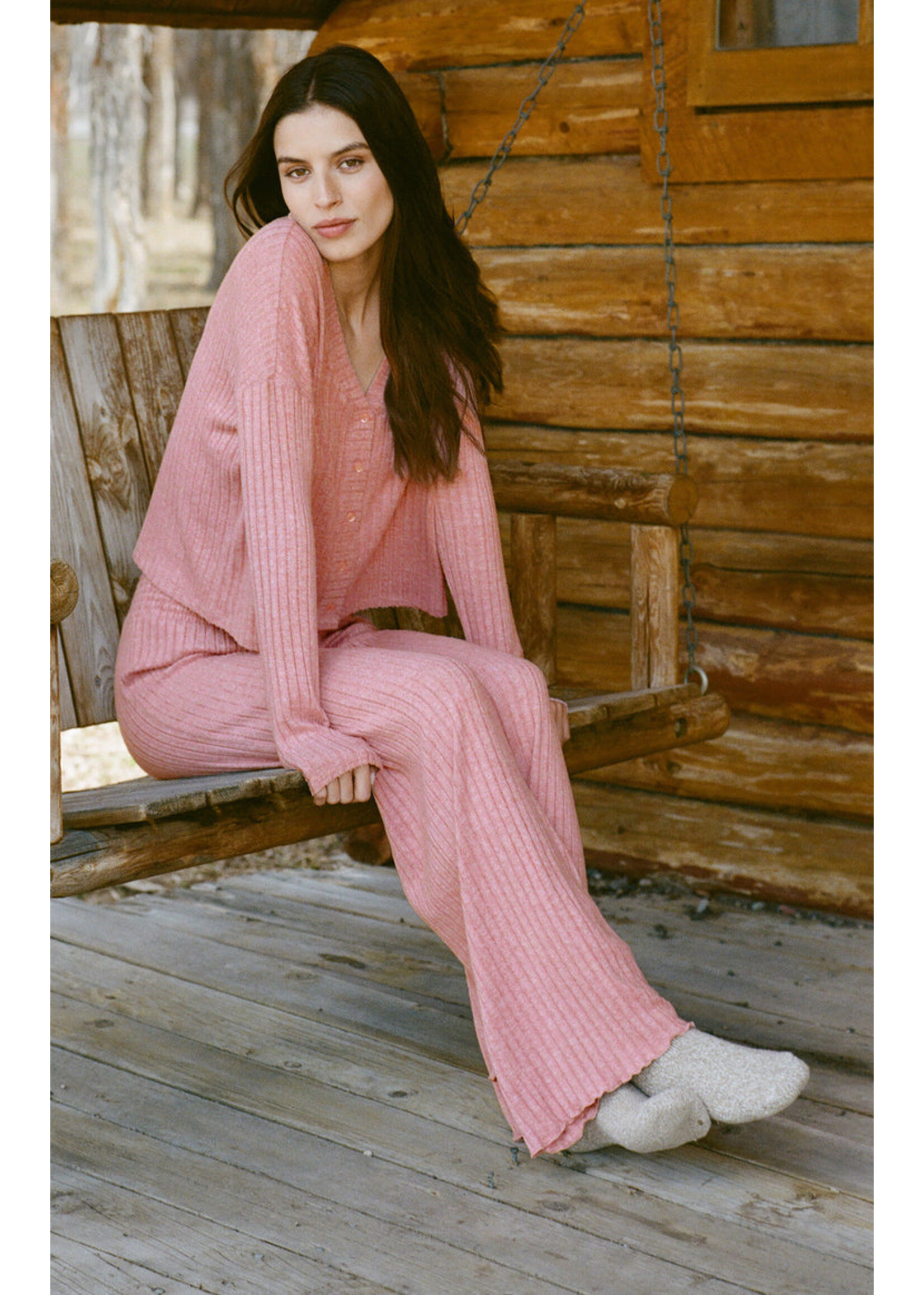 Z-Supply Z-Supply Pantalon Côtelé à Smocks Dawn - Rosebud