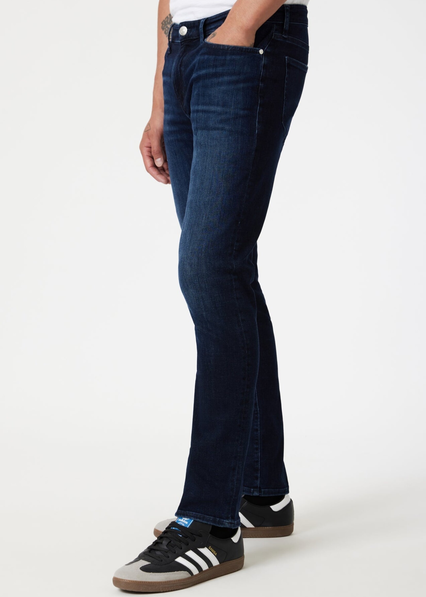 Mavi MAVI Jake Slim Feather Blue - Brossé En Profondeur