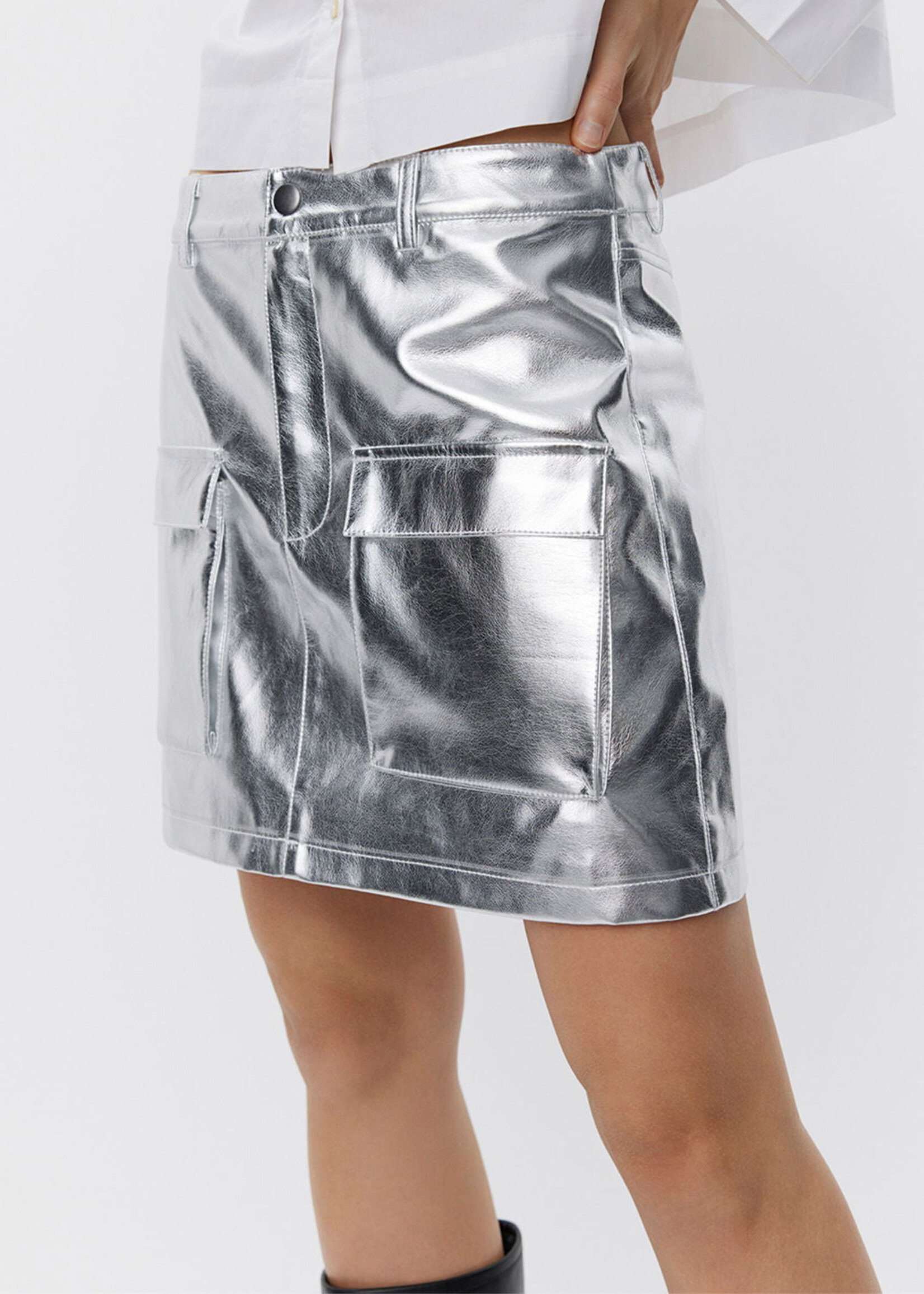 Sofie Schnoor Skirt w/ Pockets - Silver