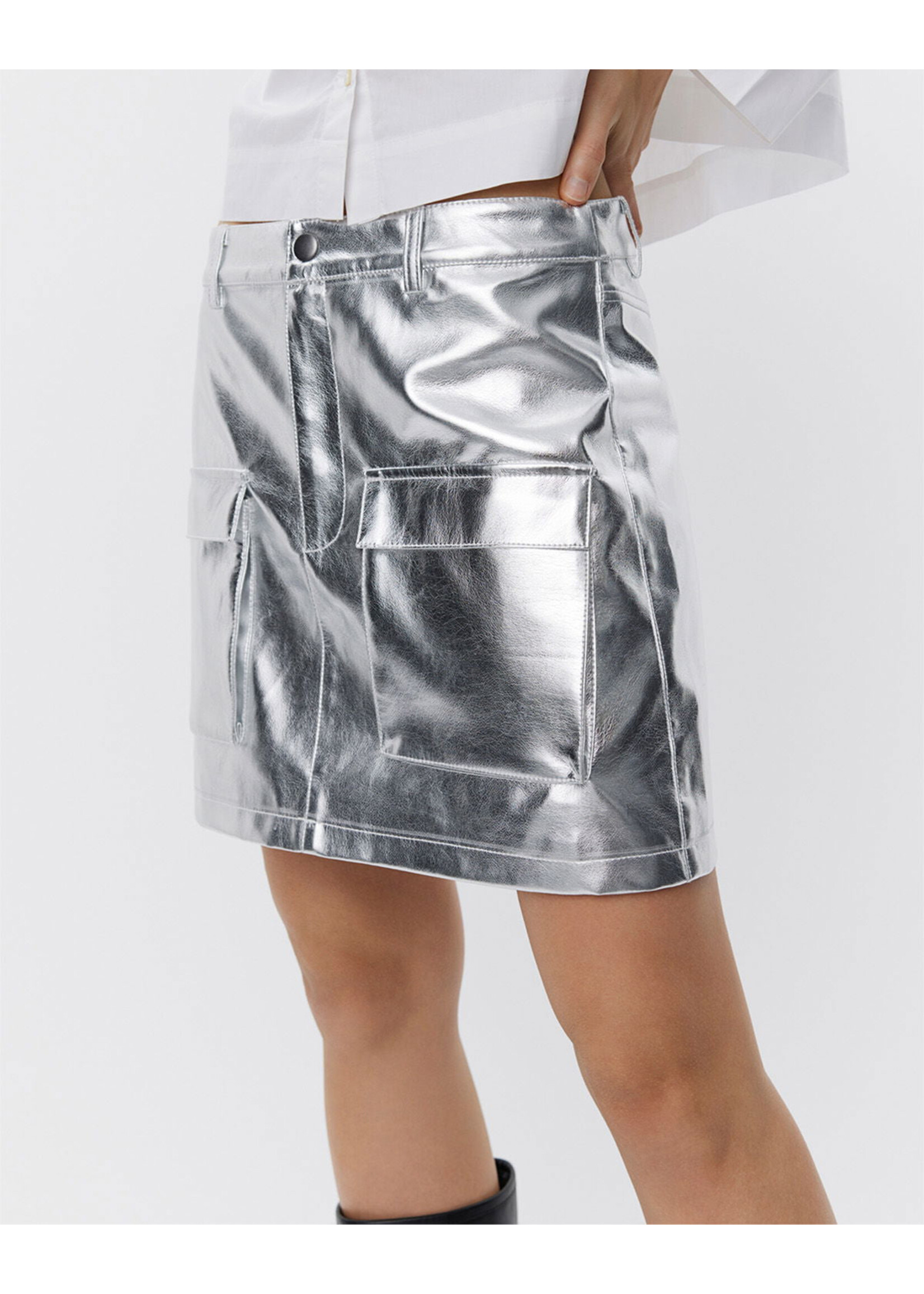 Sofie Schnoor Skirt w/ Pockets - Silver