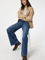 Mavi MAVI Pantalon Ample Taille Mi-Haute Florida à Jambe Large - Bleu Classique Minuit