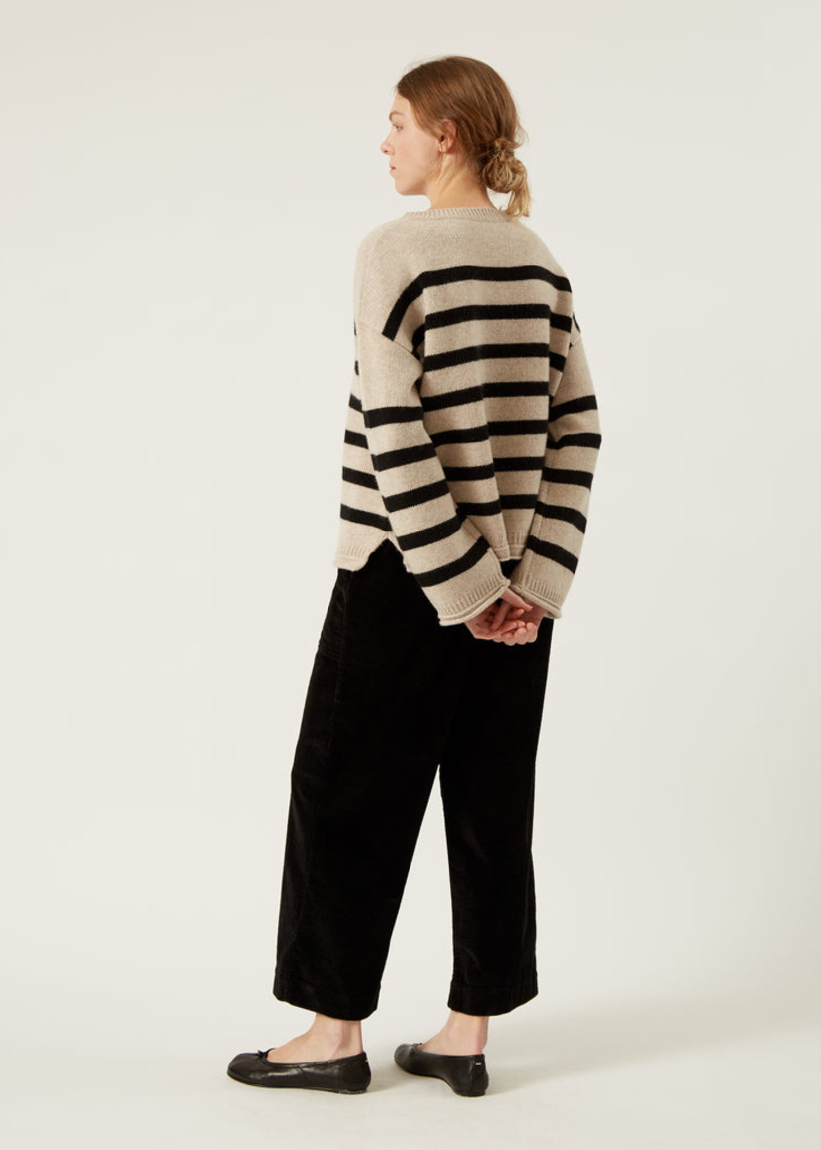 Naïf Athena Sweater - Oatmeal/Black