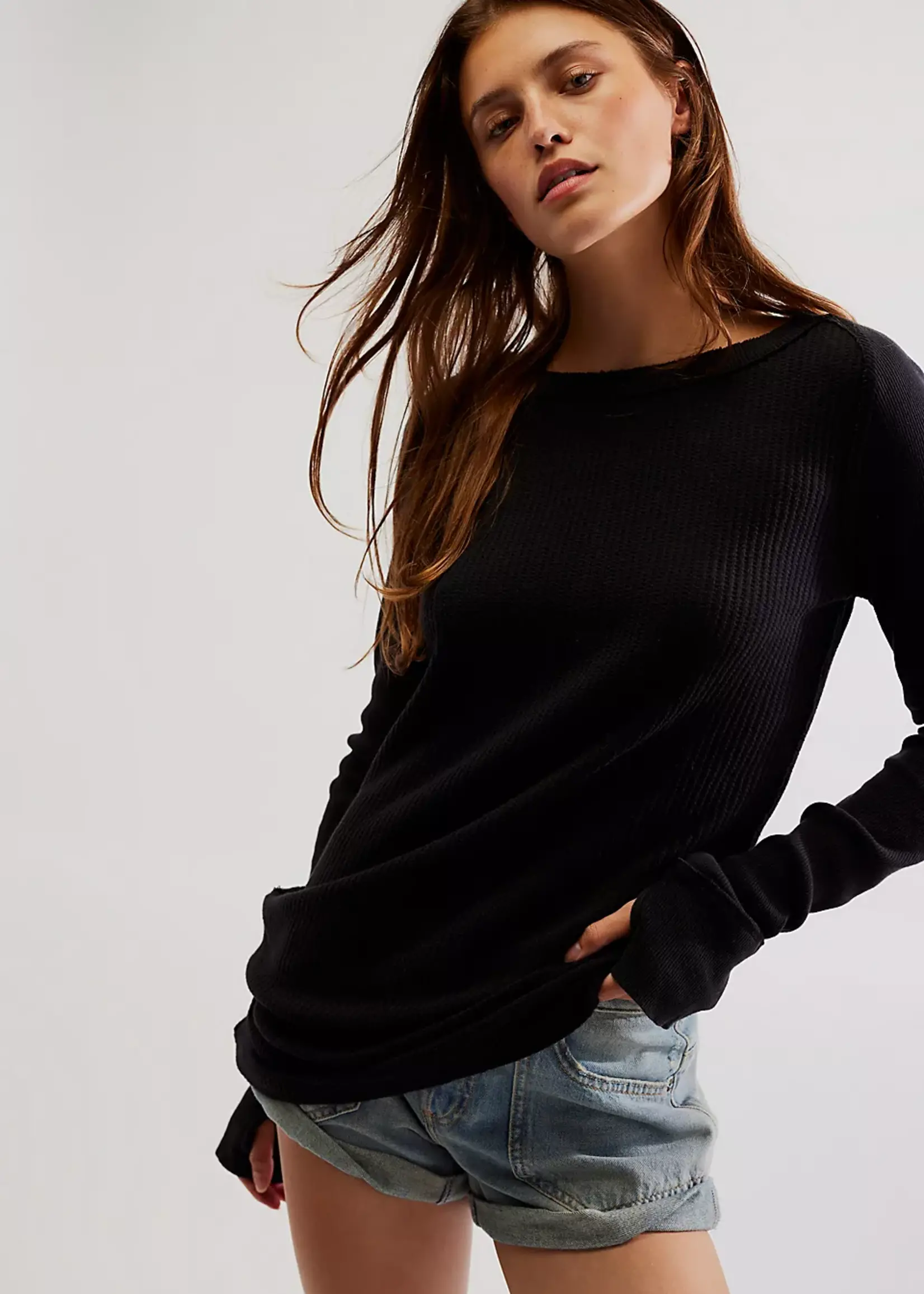 Free People Free People Honey B Crewneck Tee (Two Colors)