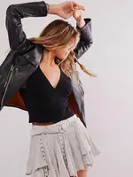 Free People Free People Mini-Jupe Rue - Pumice Stone