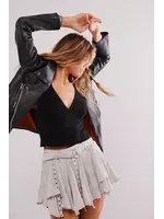 Free People Free People Rue Mini Skirt - Pumice Stone