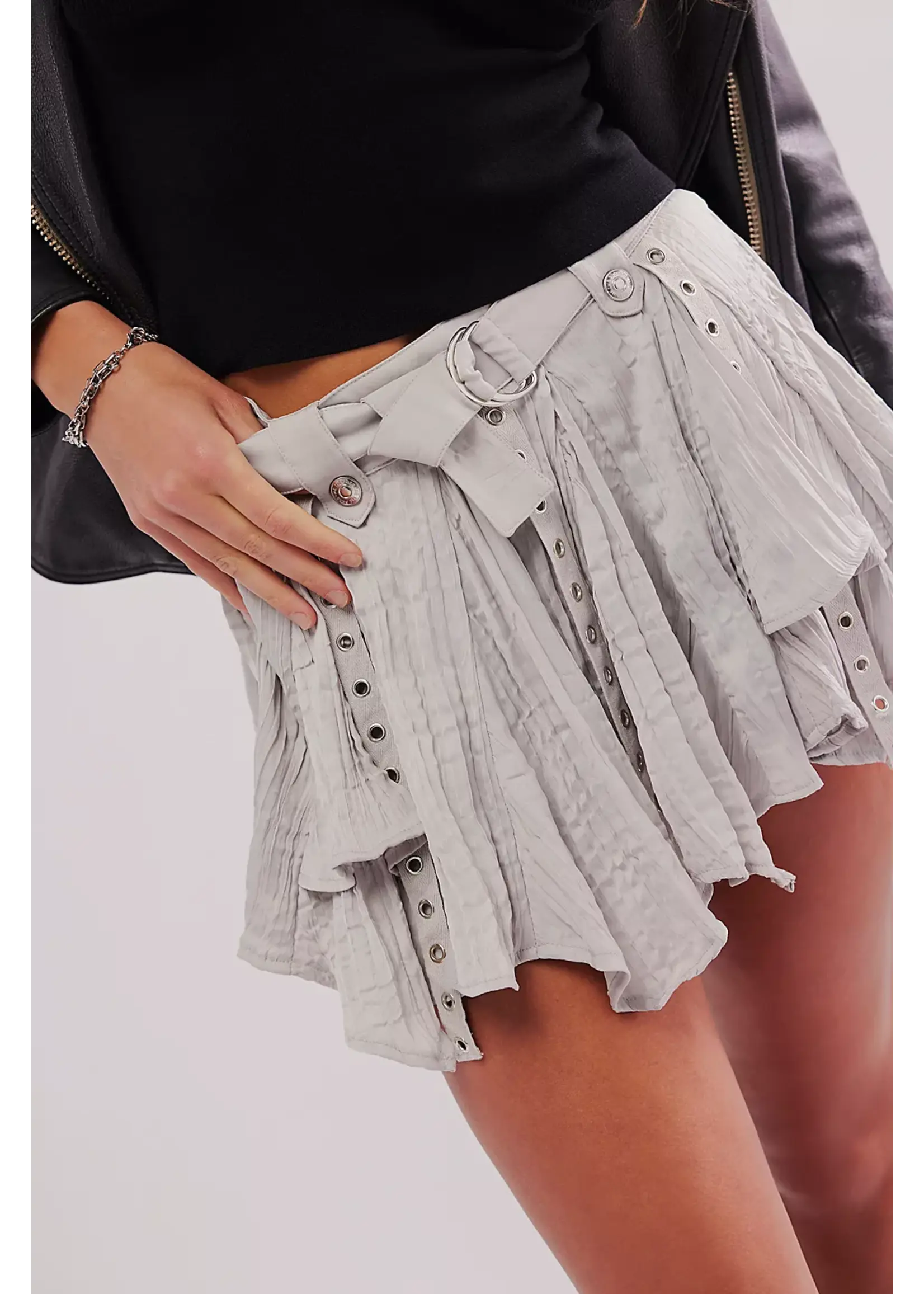 Free People Free People Mini-Jupe Rue - Pumice Stone