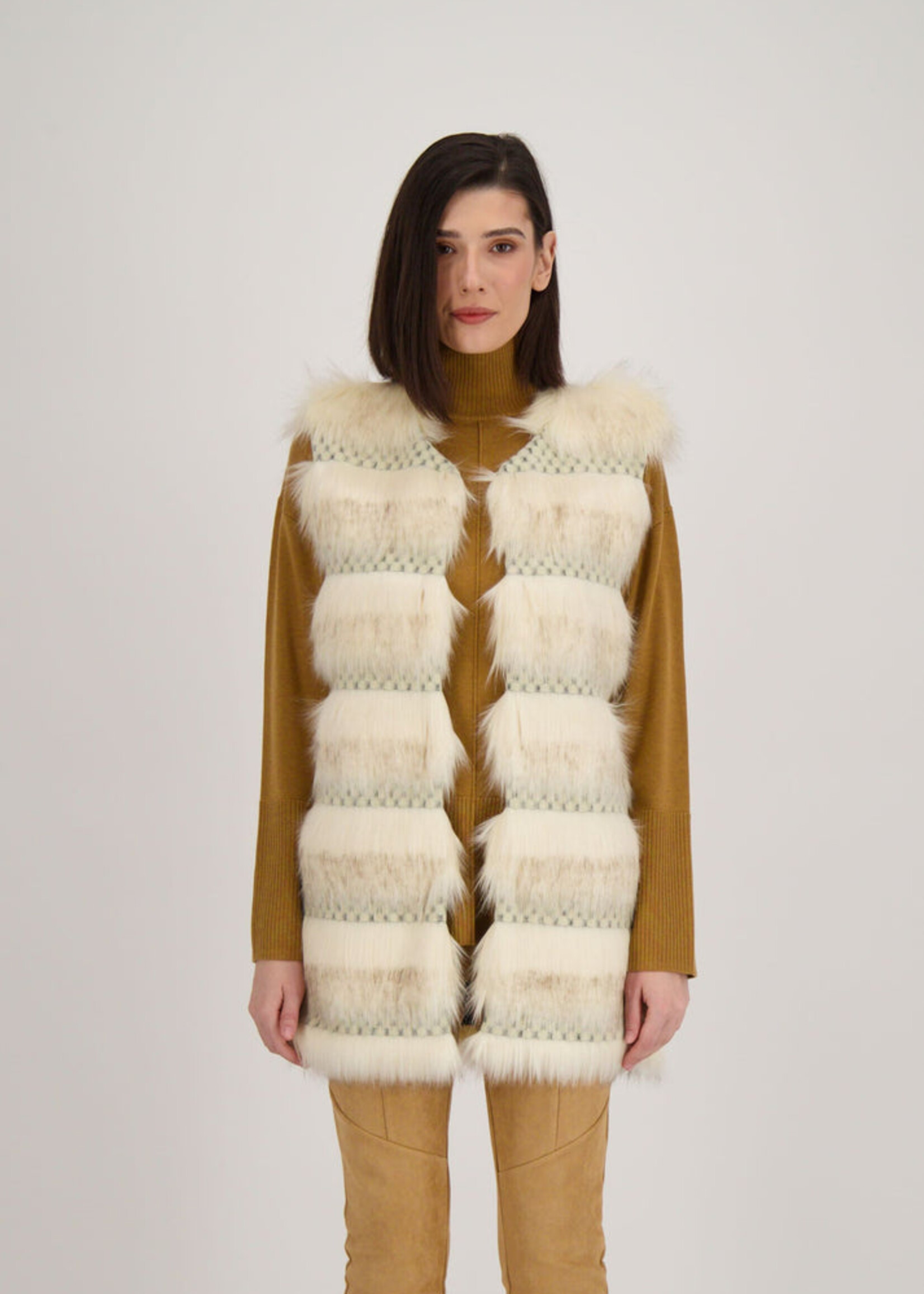 Spanner Spanner Gilet Sans Manches En Fausse Fourrure - Sable