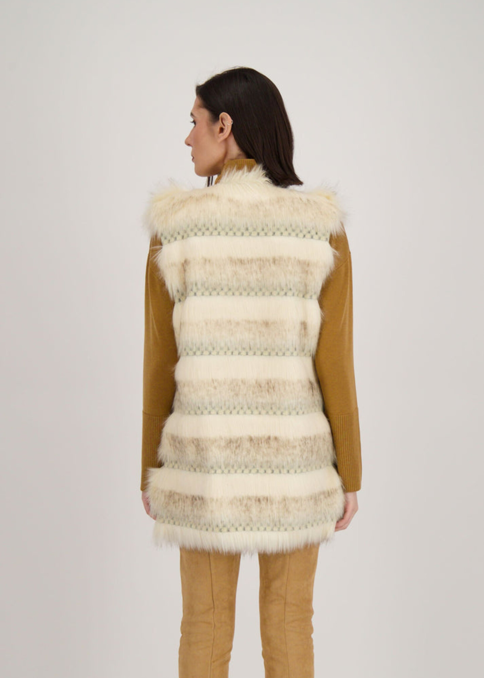 Spanner Spanner Gilet Sans Manches En Fausse Fourrure - Sable