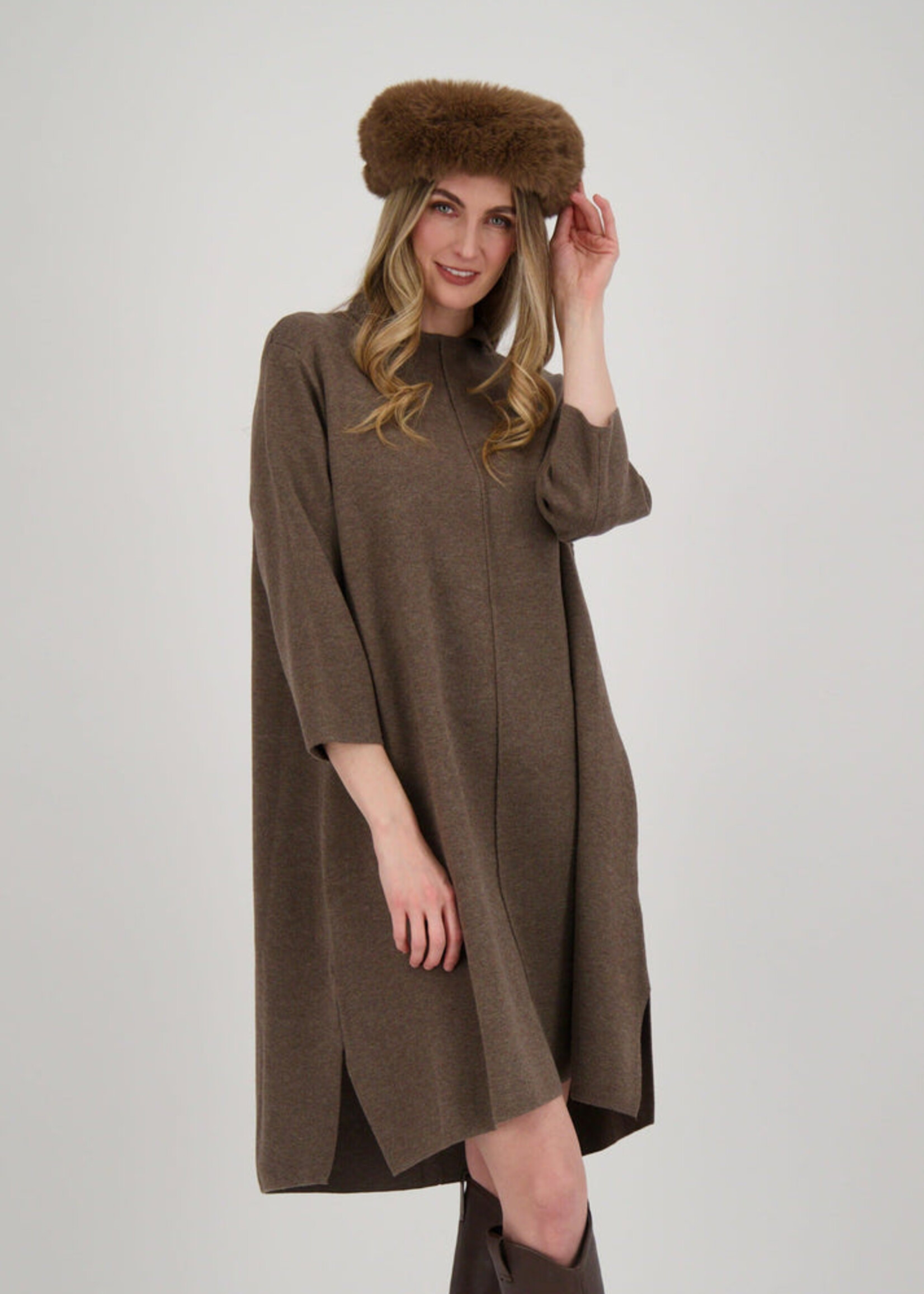 Spanner Spanner A-Line Sweater Dress - Cedar