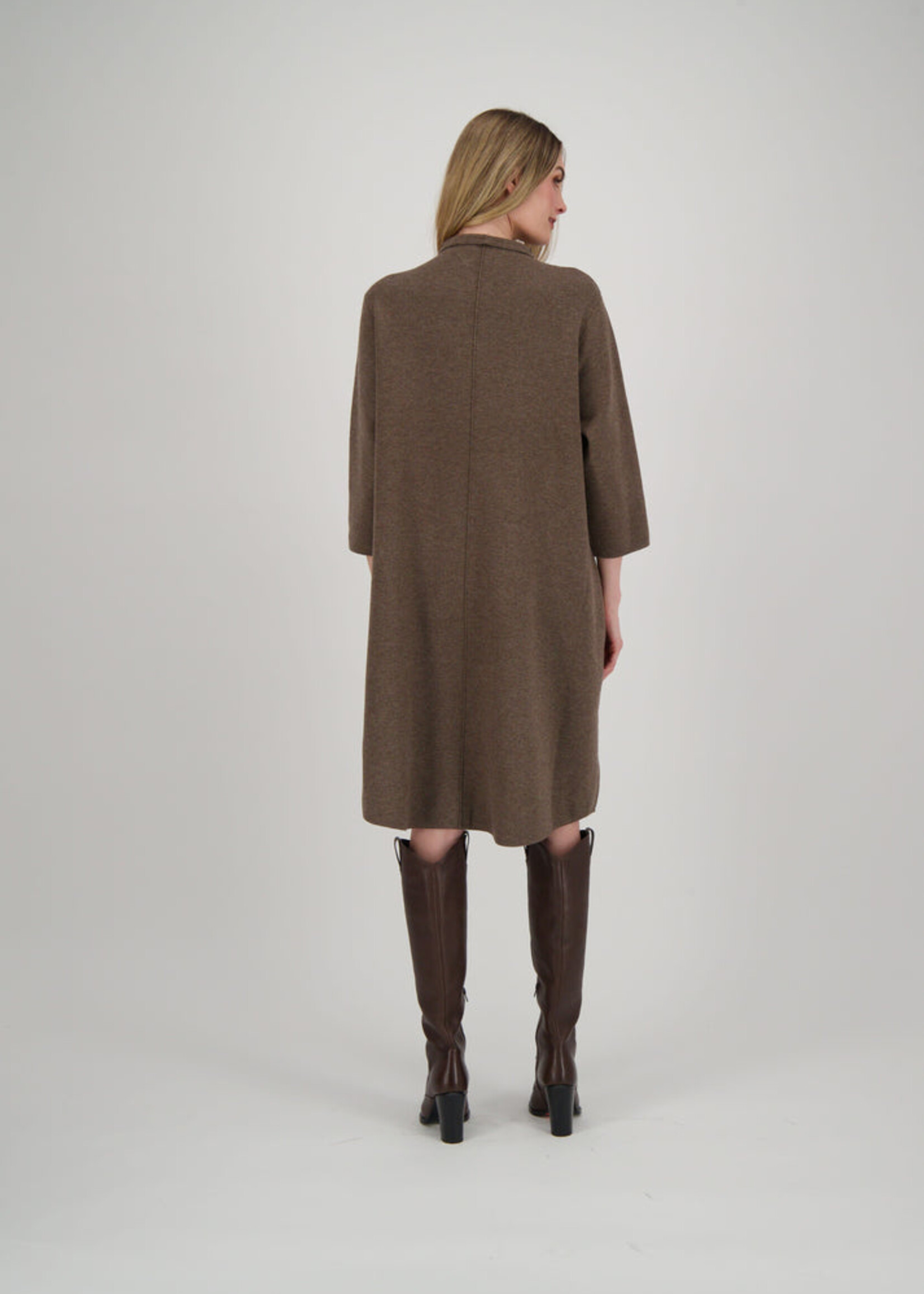 Spanner Spanner A-Line Sweater Dress - Cedar