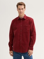 Tom Tailor Tom Tailor Chemise En Velours Côtelé Extensible - Deep Red