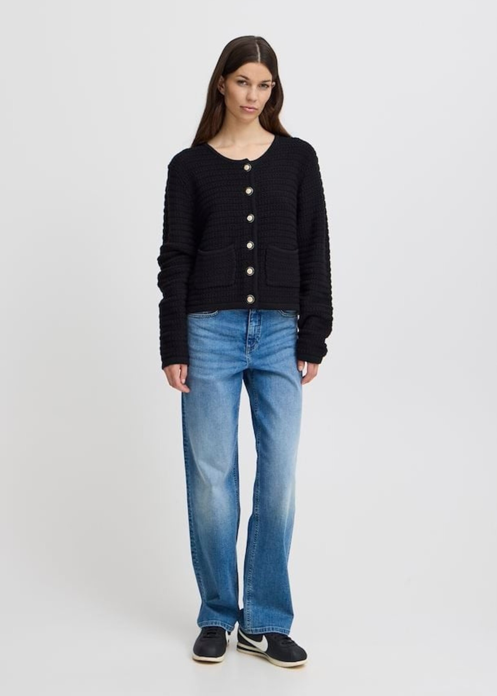 ICHI ICHI Cardigan IHBeccas - Noir