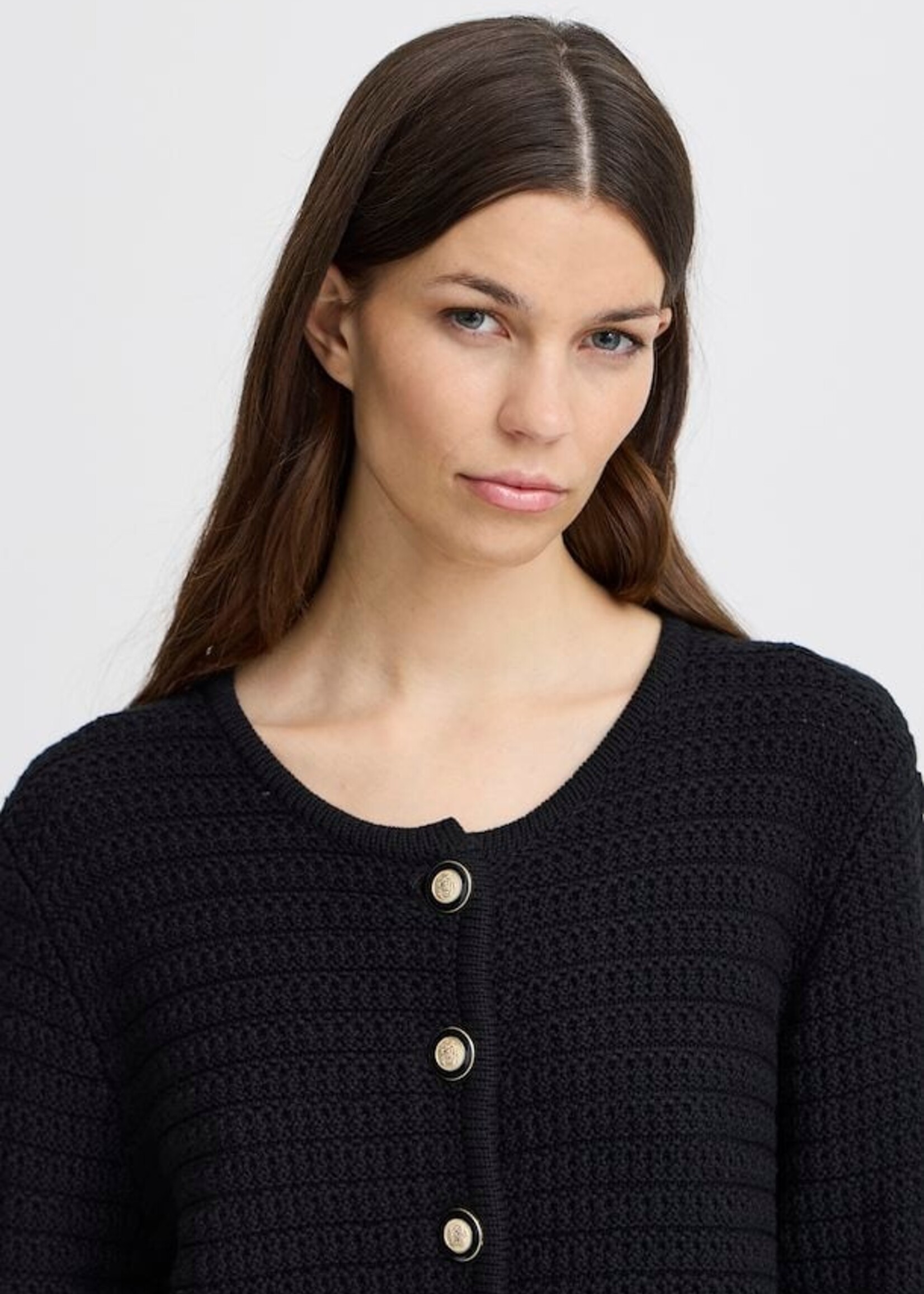 ICHI ICHI Cardigan IHBeccas - Noir