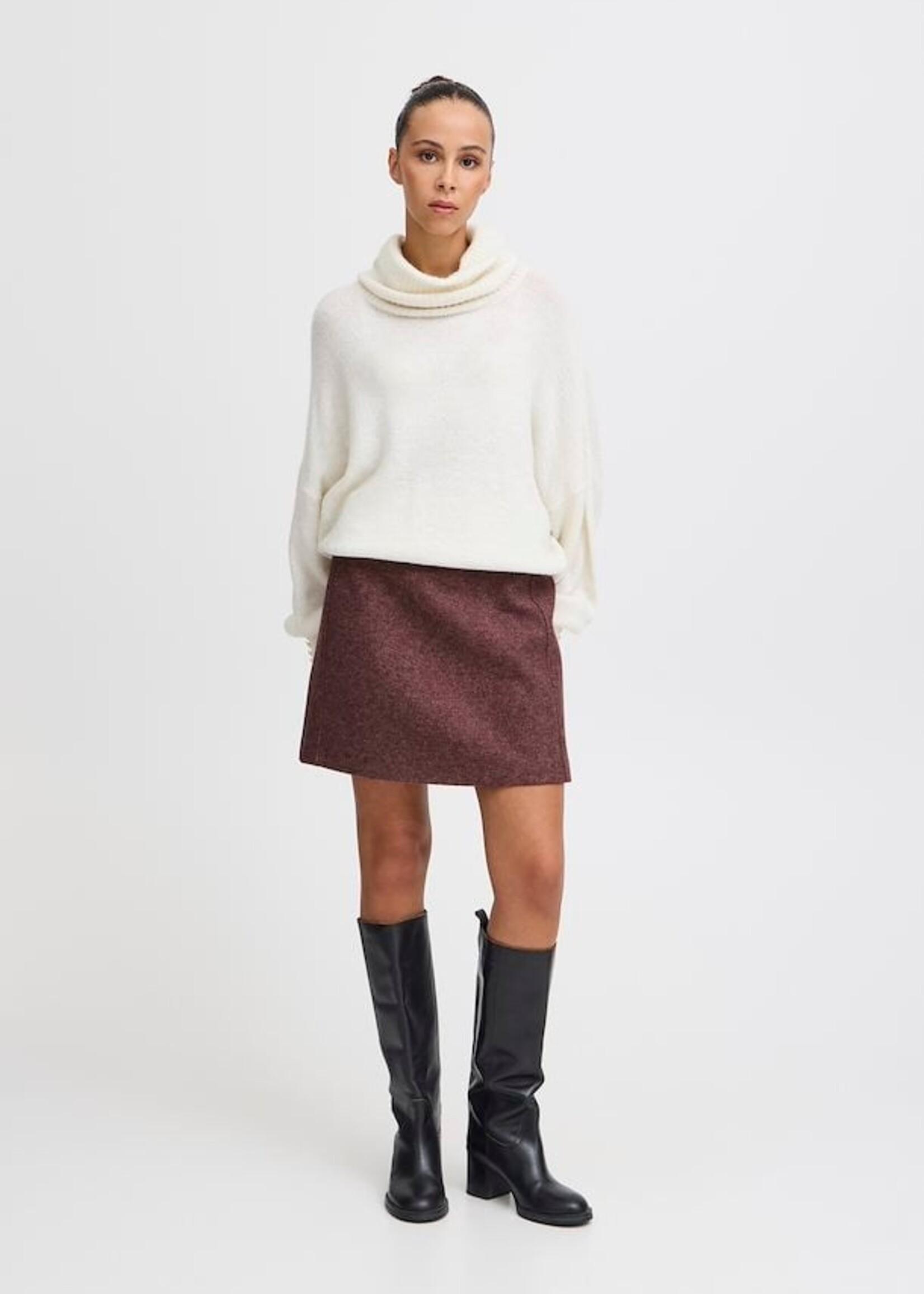 ICHI ICHI IHWooly Skirt - Port Royal