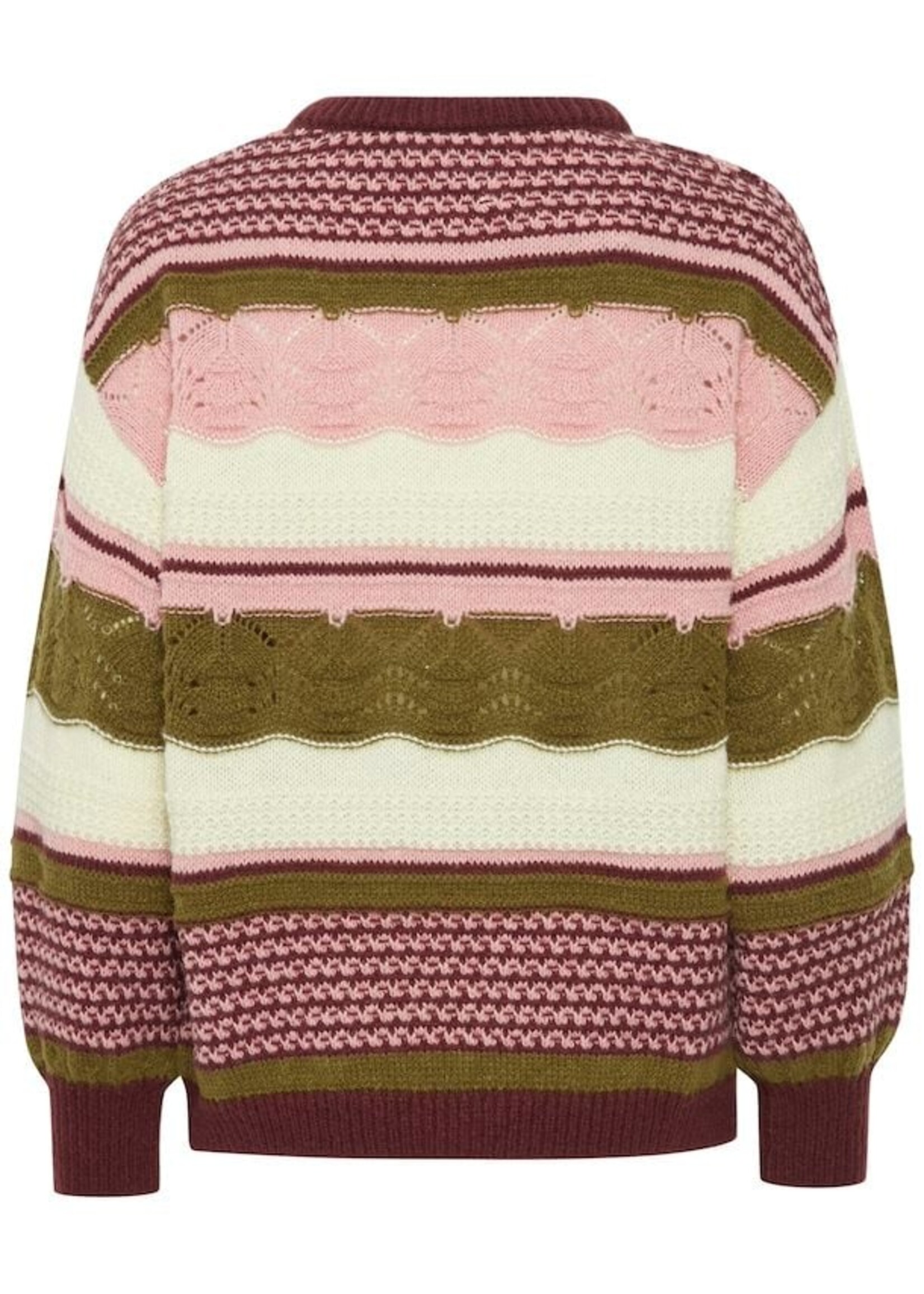 ICHI ICHI Astra LS Sweater - Port Royal Color