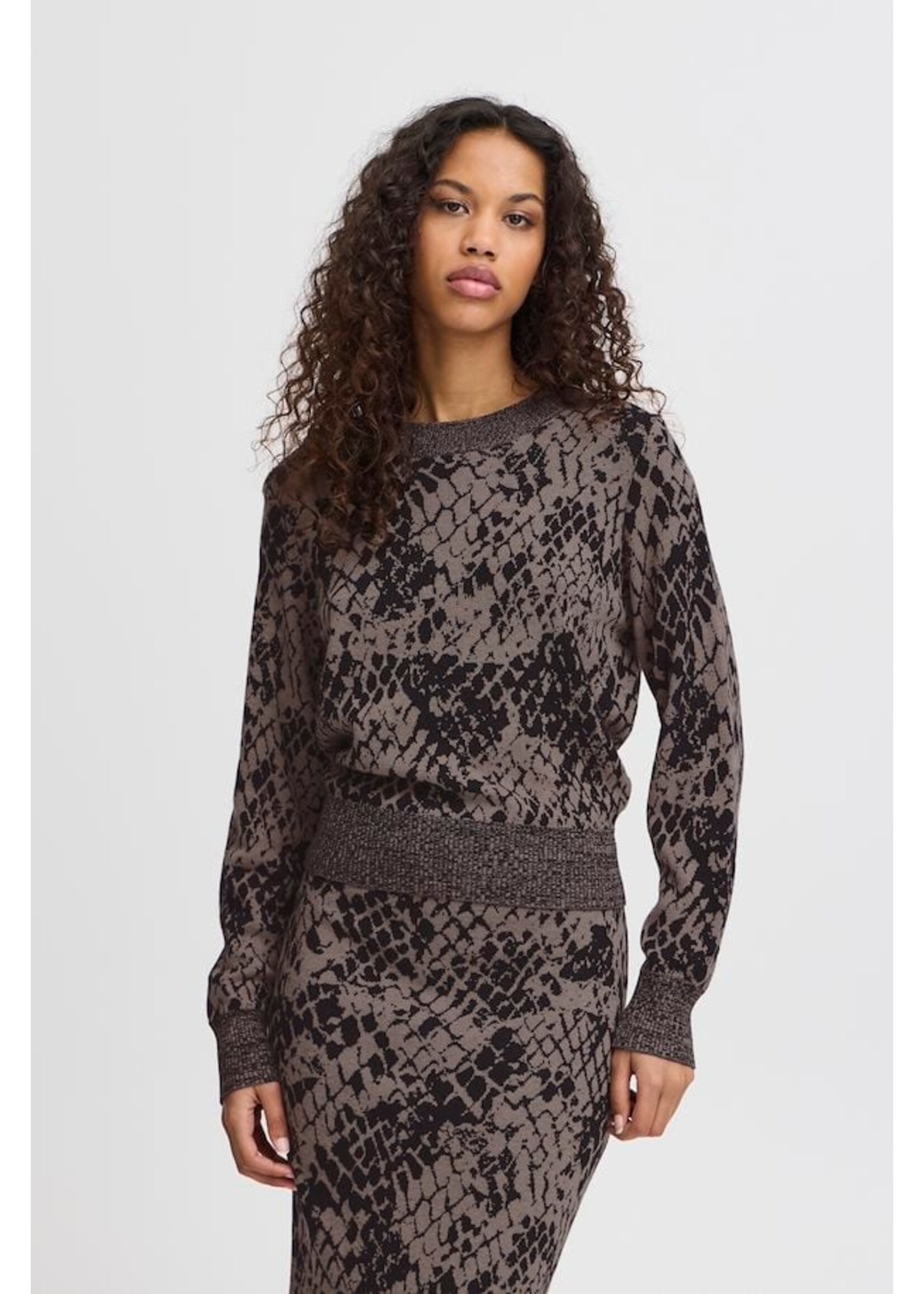 ICHI ICHI Meleo Sweater - Dark Fungi Snake