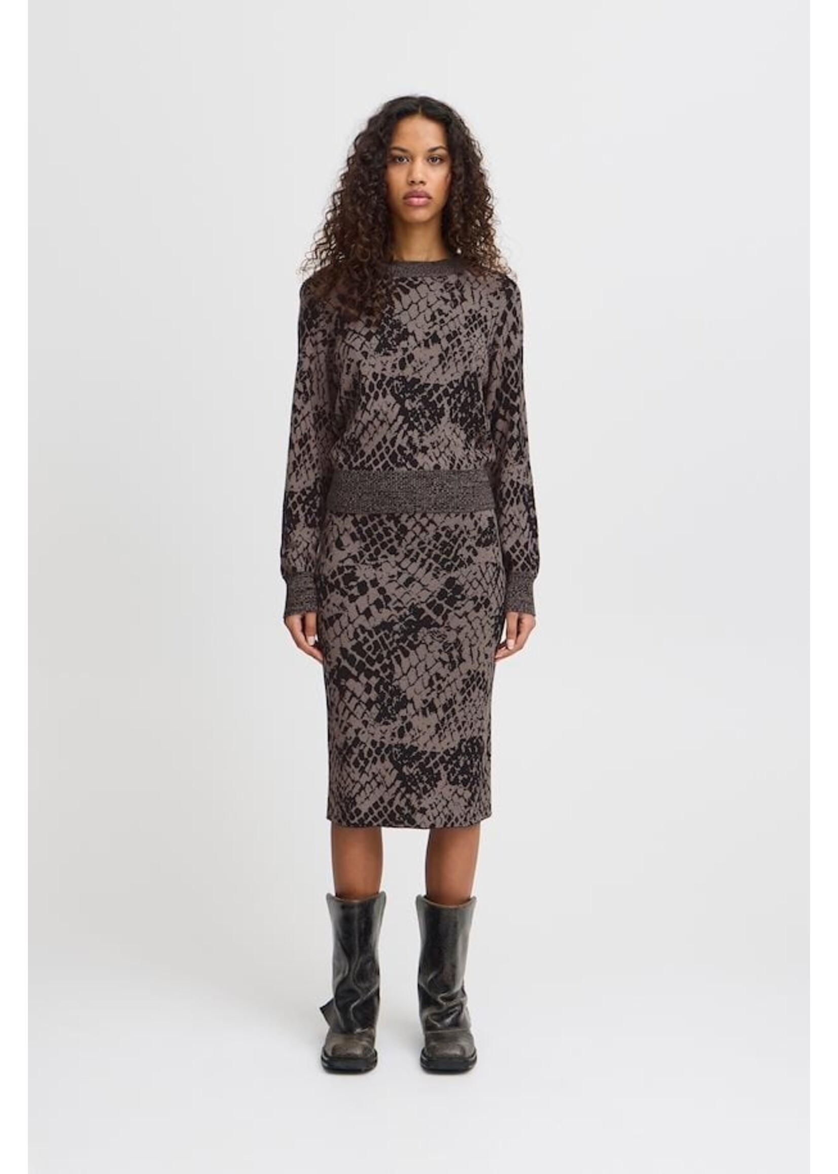 ICHI ICHI Meleo Sweater - Dark Fungi Snake