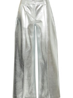ICHI ICHI Pantalon Métallisé Kate - Argent