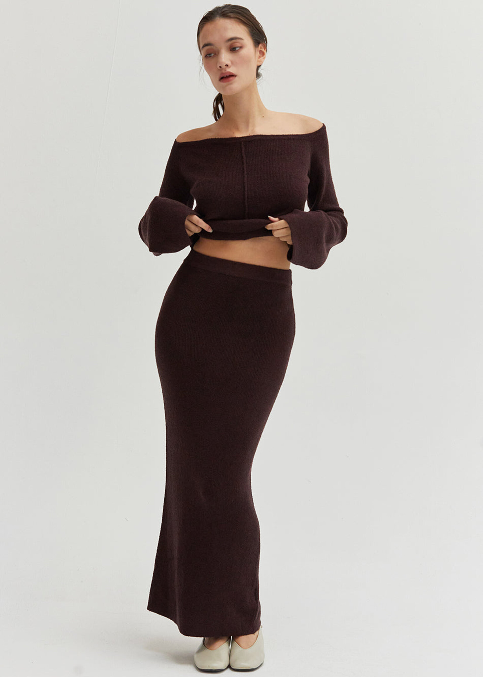 Crescent Crescent Ensemble Pull / Jupe Bella - Cabernet