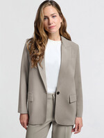Yaya Women YAYA Blazer Oversize Tissé - Moon Rock