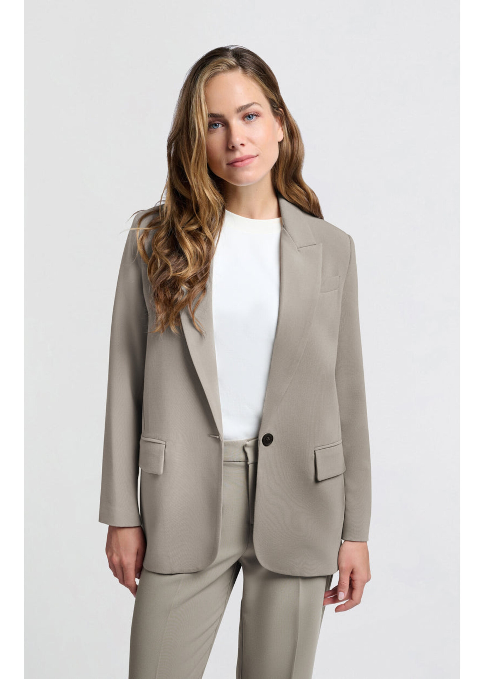 Yaya Women YAYA Woven Oversized Blazer - Moon Rock