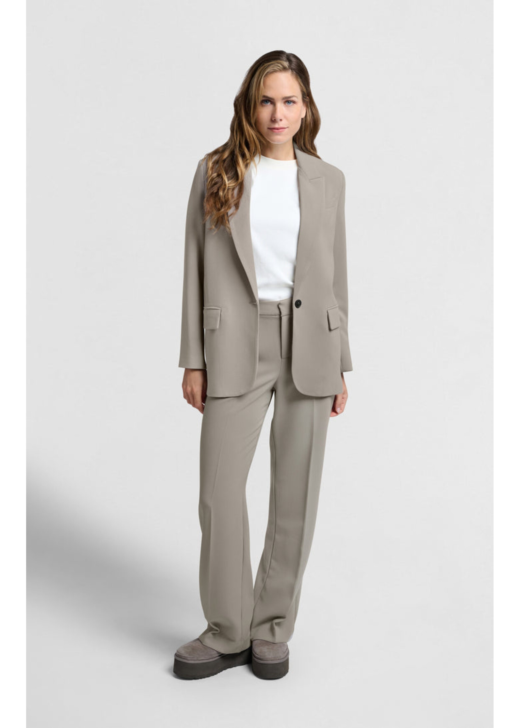 Yaya Women YAYA Woven Oversized Blazer - Moon Rock