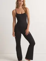 Z-Supply Z-Supply Get Moving Flare Pants Onesie - Black