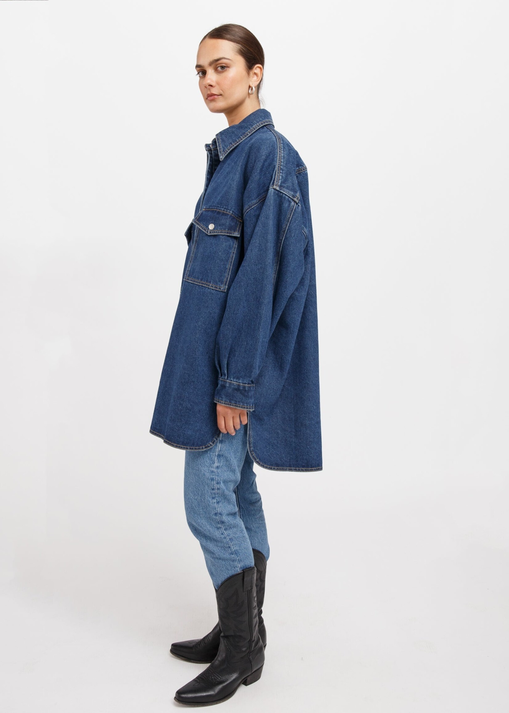 Brunette The Label Brunette The Label Jacket de Denim Shania  - Indigo