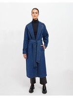 Brunette The Label Brunette The Label Trench-Coat En Jean Caitlin - Denim Bleu Indigo