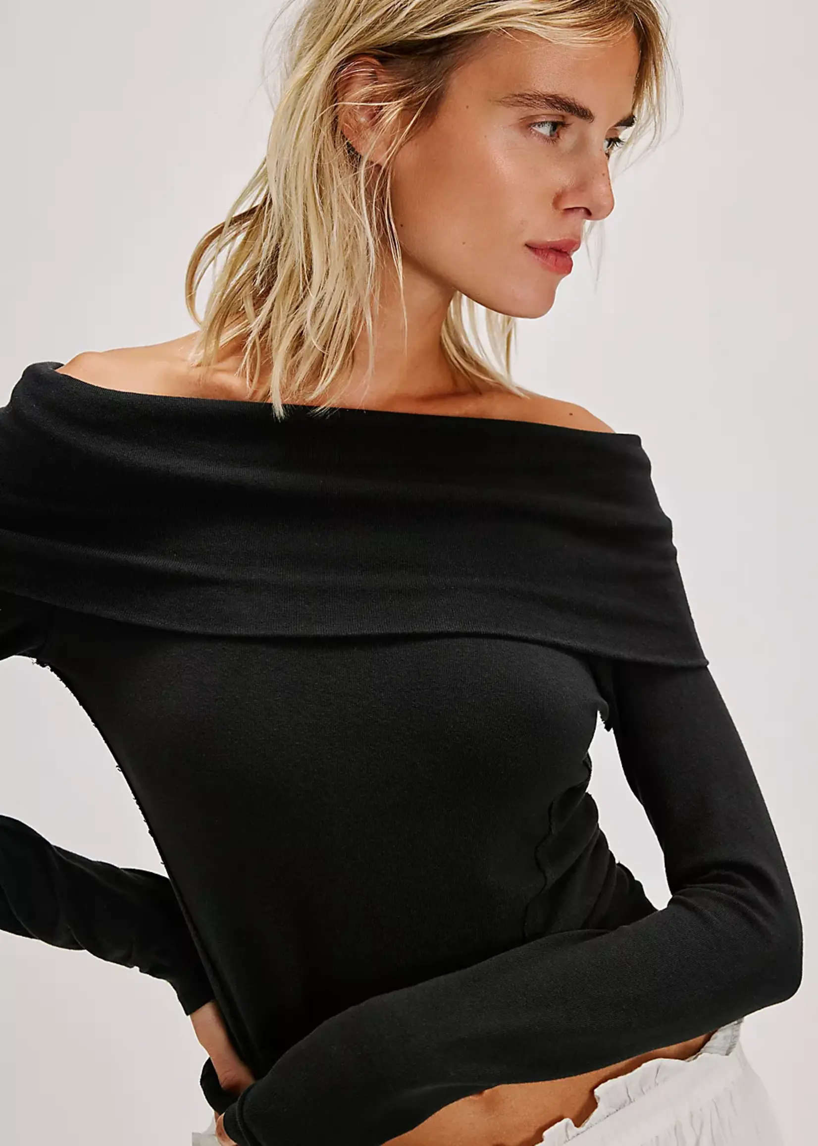 Free People Free People Iris Layering Top - Black