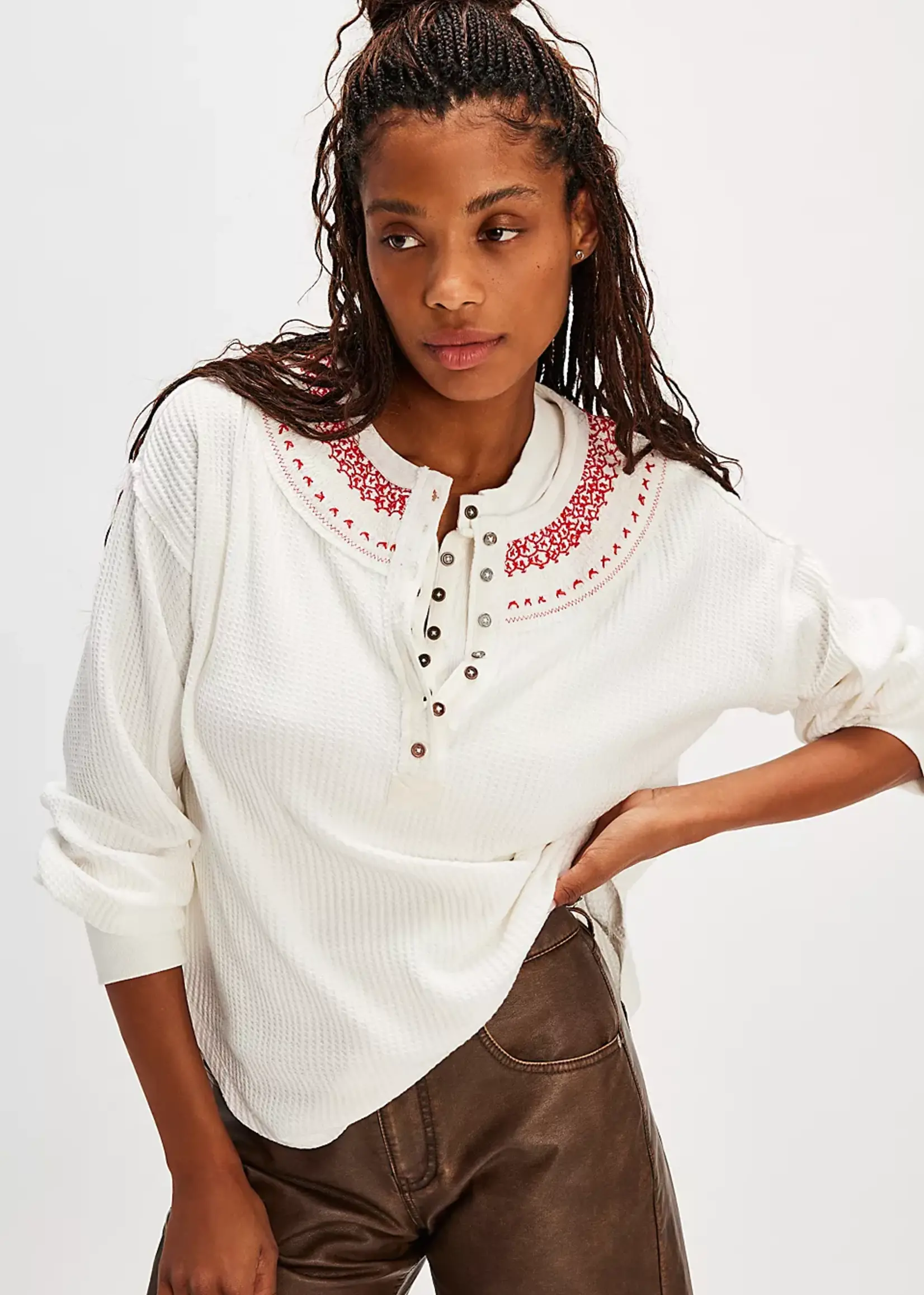 Free People Free People Holy Henley - Ivory