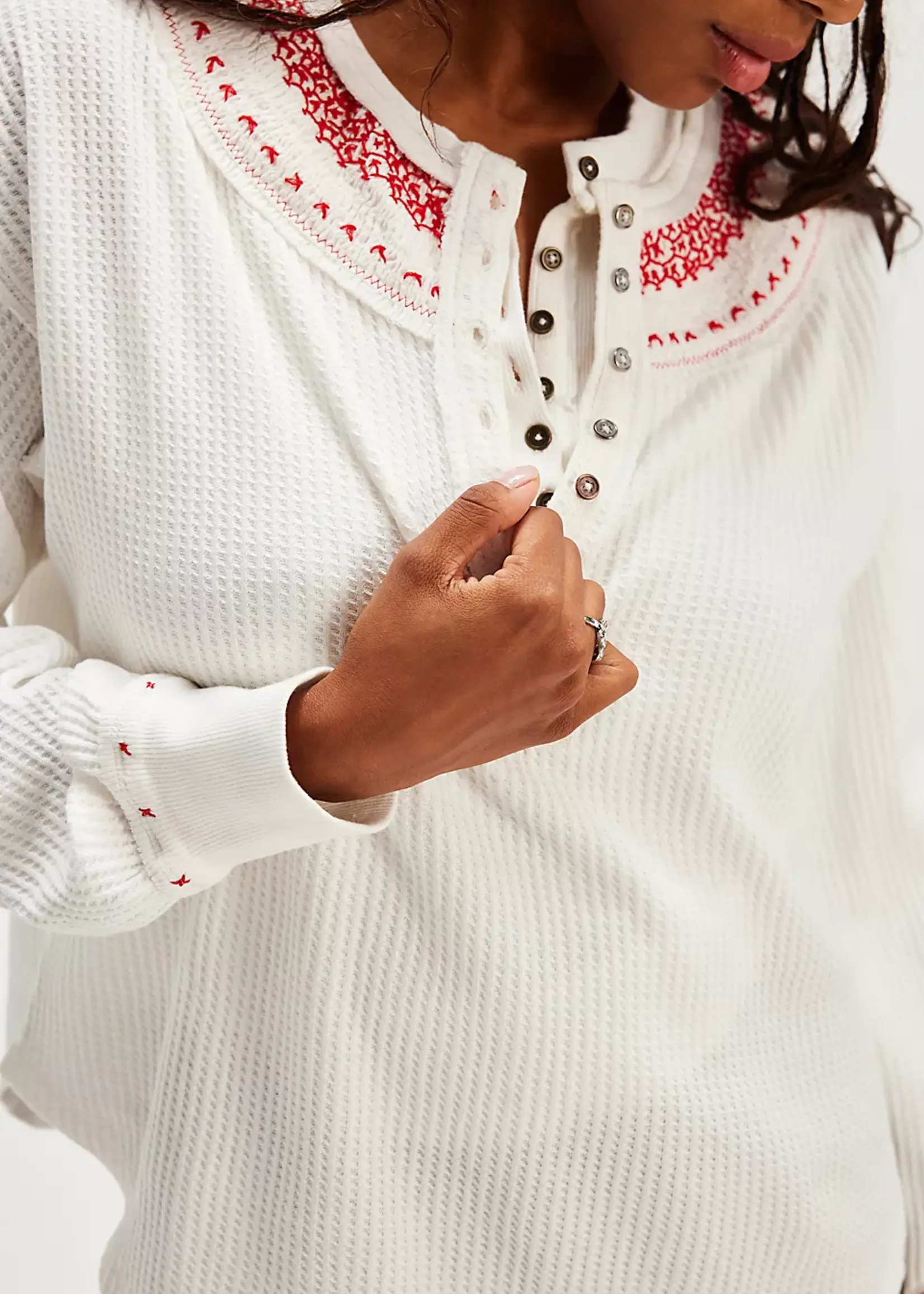 Free People Free People Holy Henley - Ivory