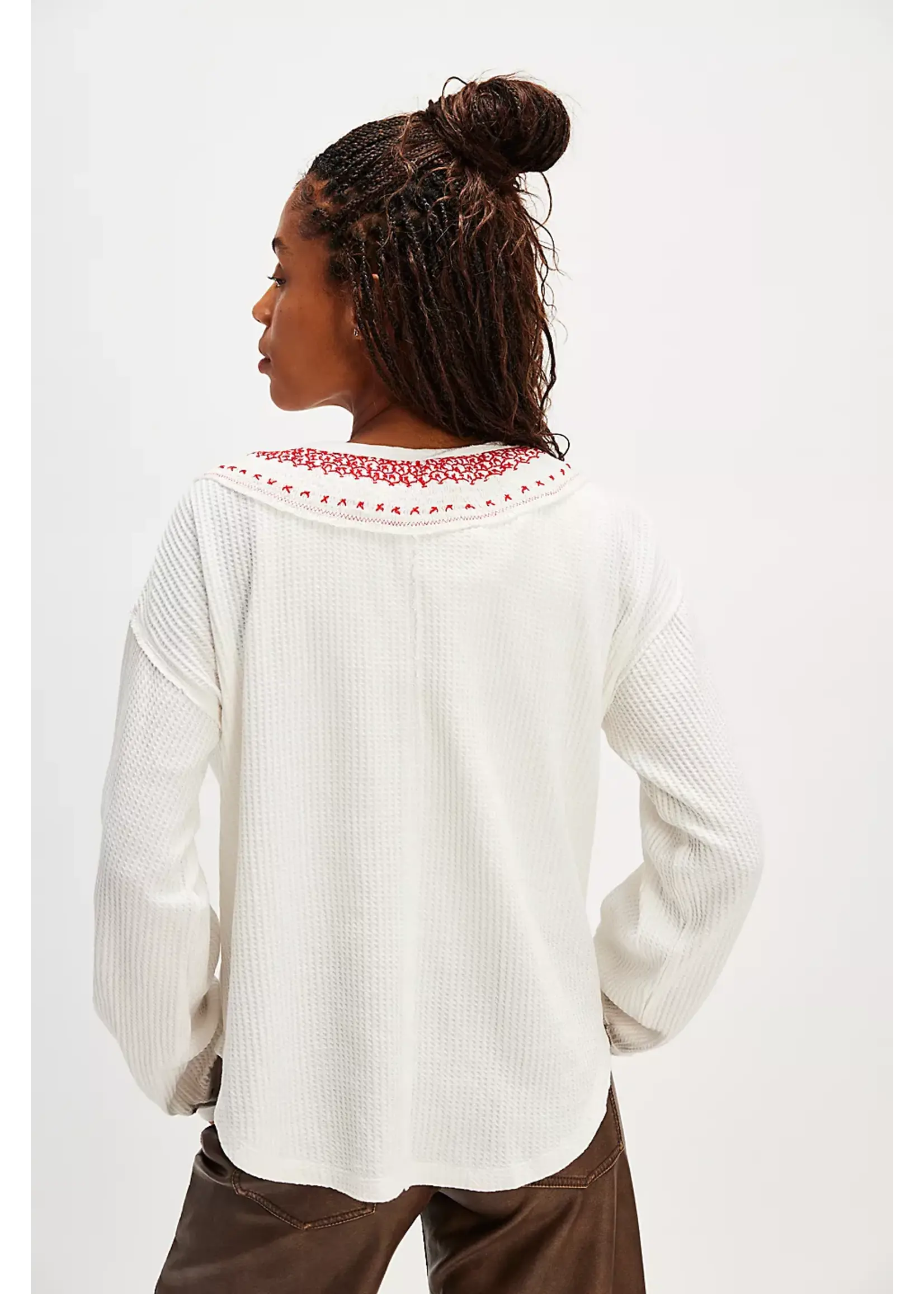 Free People Free People Henley sacré - Ivoire