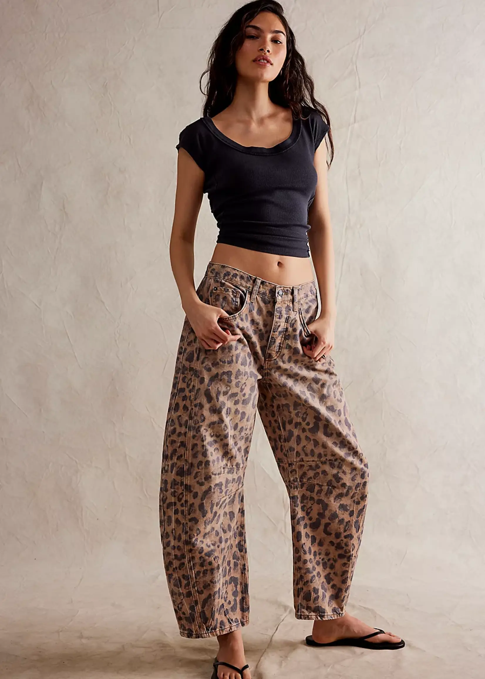 Free People Free People Good Luck Printed Barrel - Brown Sugar Combo