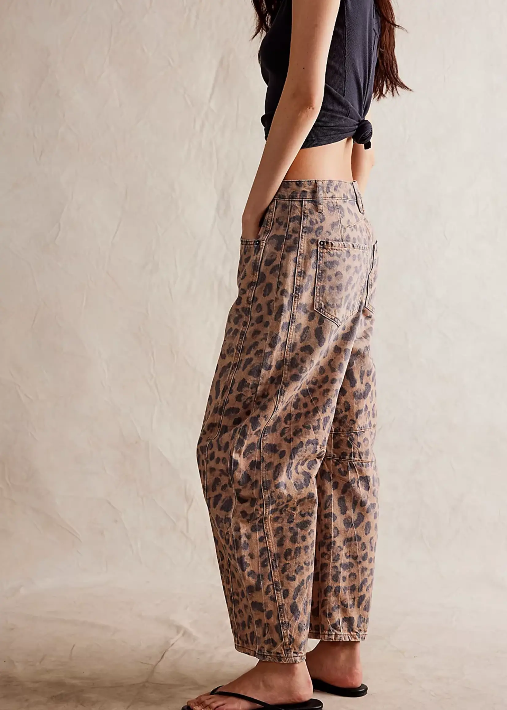 Free People Free People Good Luck Printed Barrel - Brown Sugar Combo